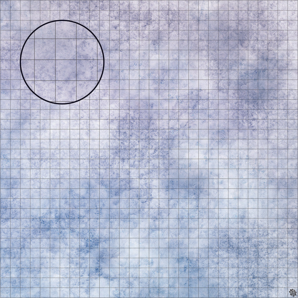 Mats by Mars: Glacial Plain Tabletop Wargaming Play Mat