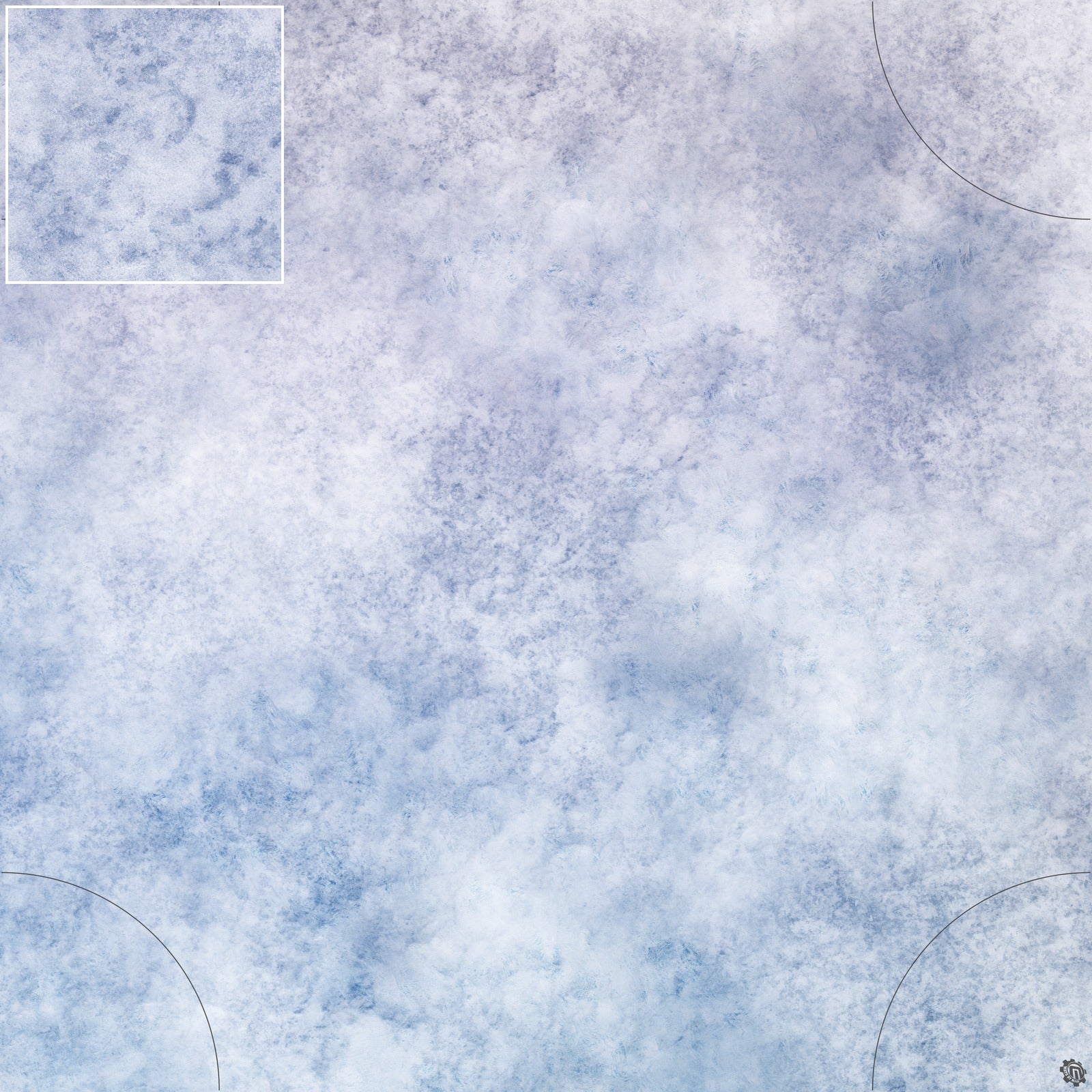 Mats by Mars: Glacial Plain Tabletop Wargaming Play Mat