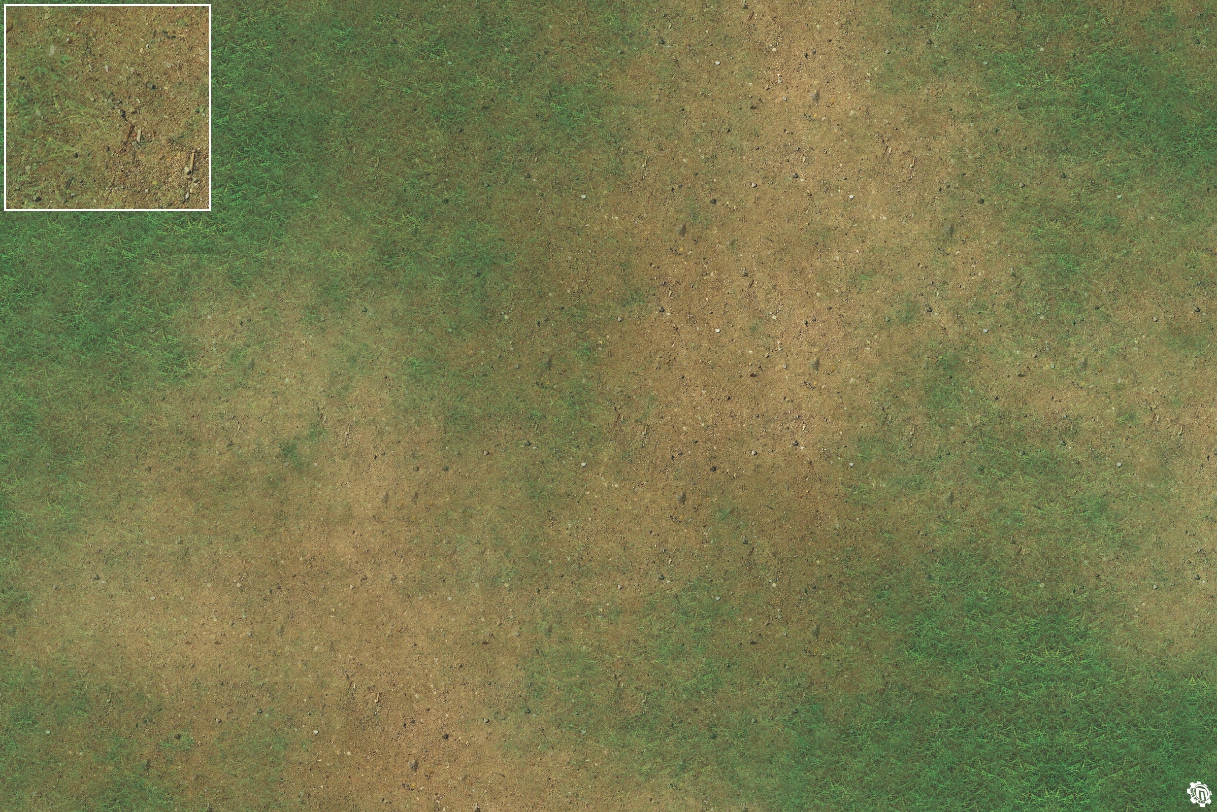 Mats by Mars: Grassy Spring Tabletop Wargaming Play Mat