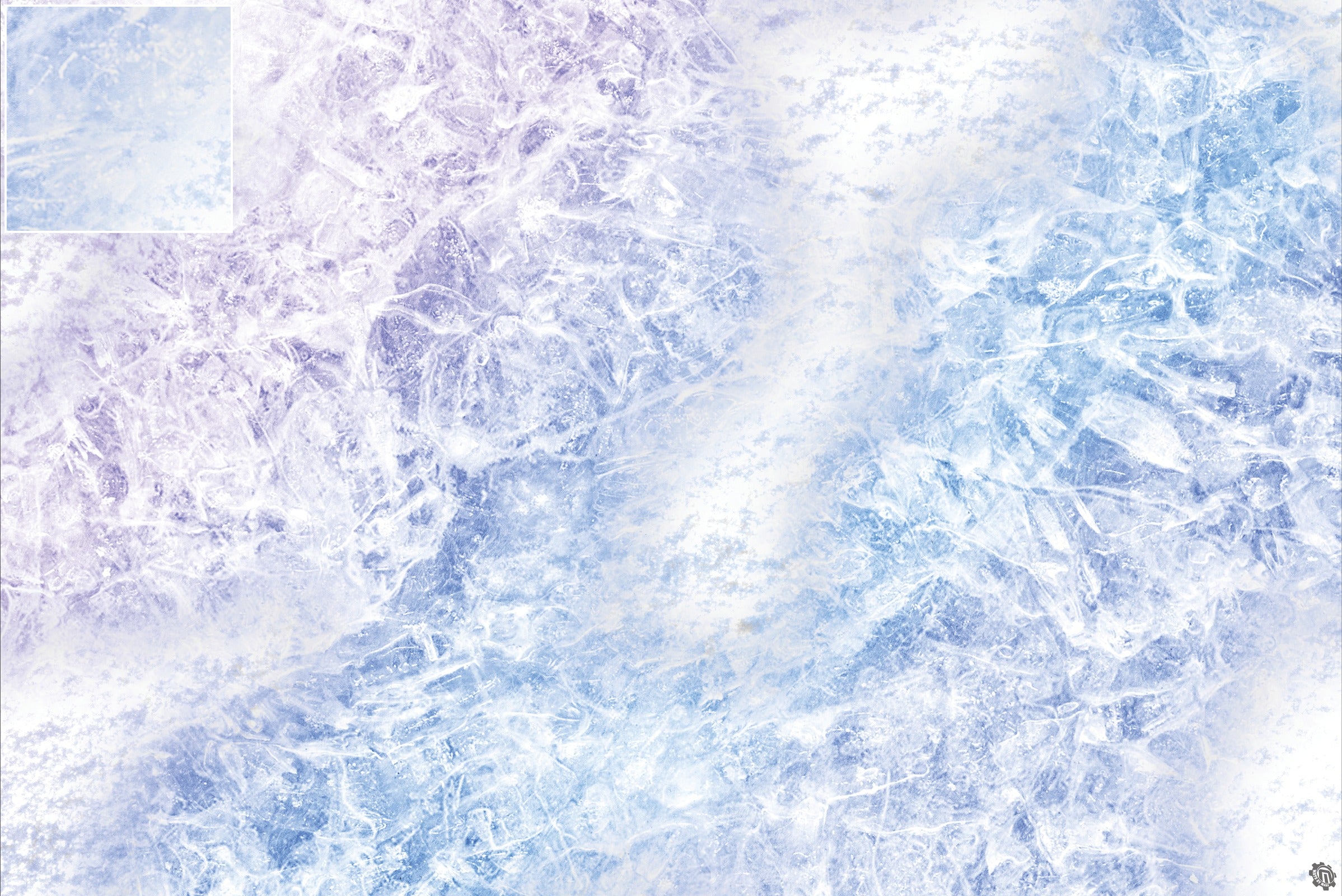 Mats by Mars: Frozen Lake Tabletop Wargaming Play Mat