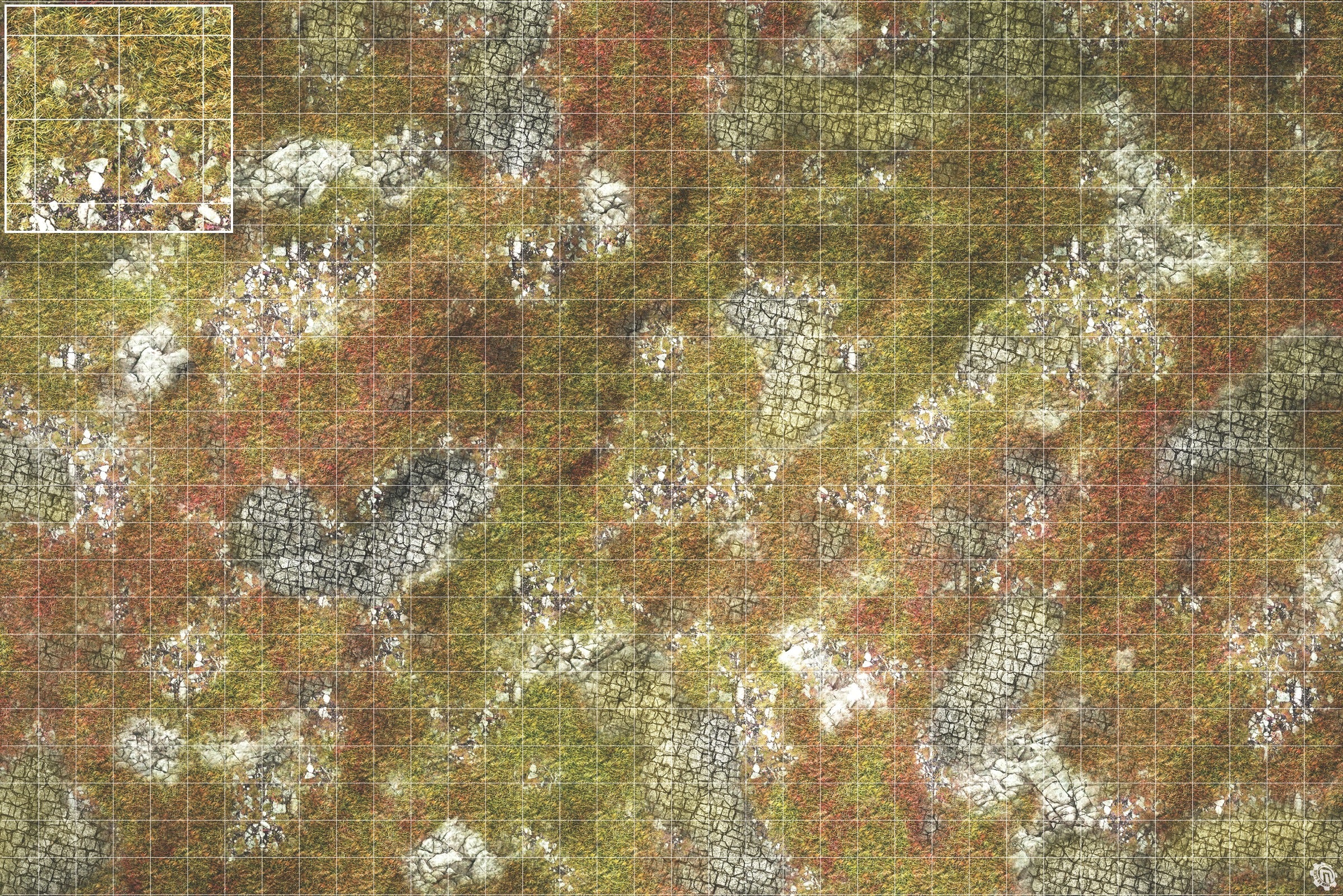 Mats by Mars: Abandoned City Tabletop Wargaming Play Mat