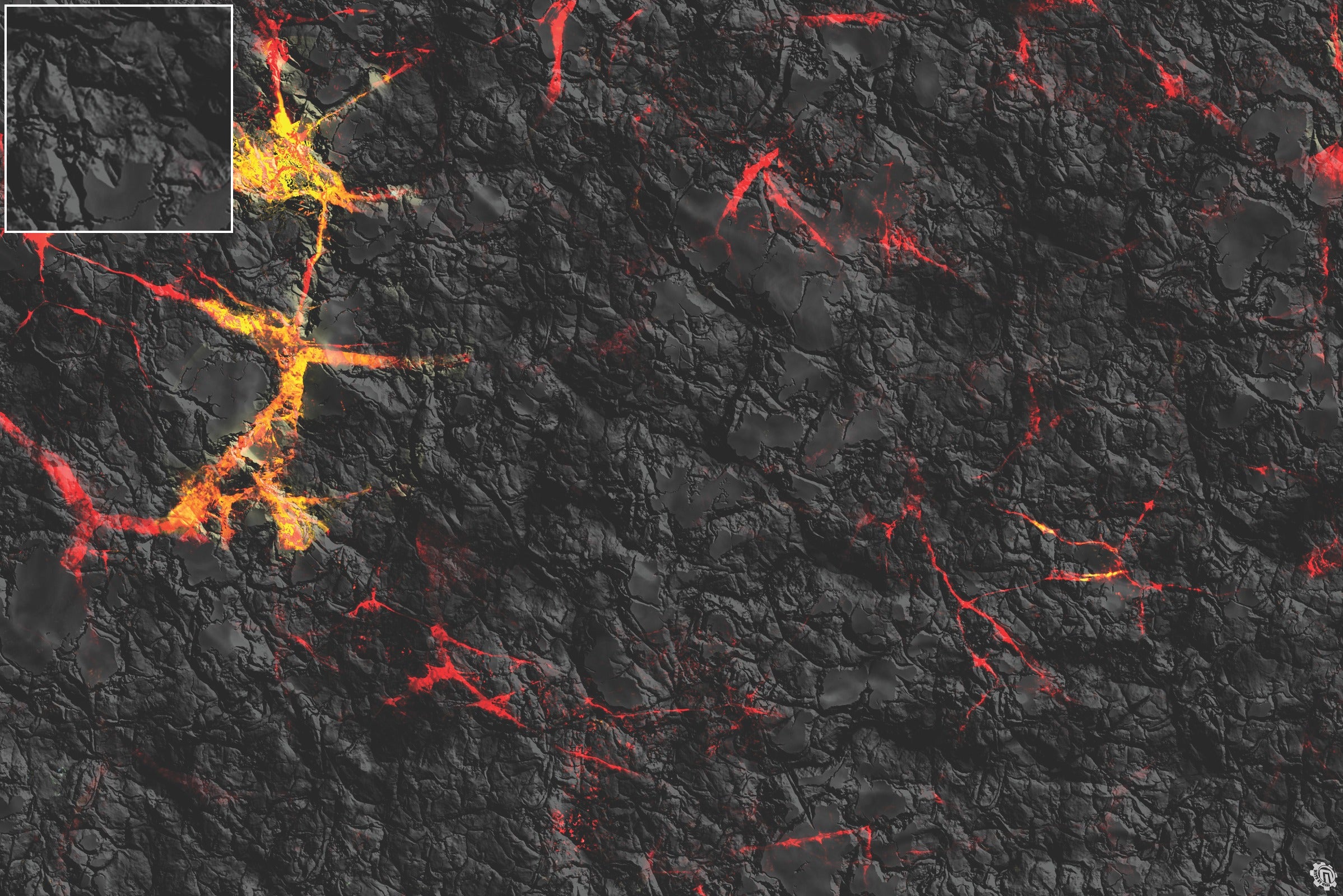 Mats by Mars: Molten Crust Tabletop Wargaming Play Mat