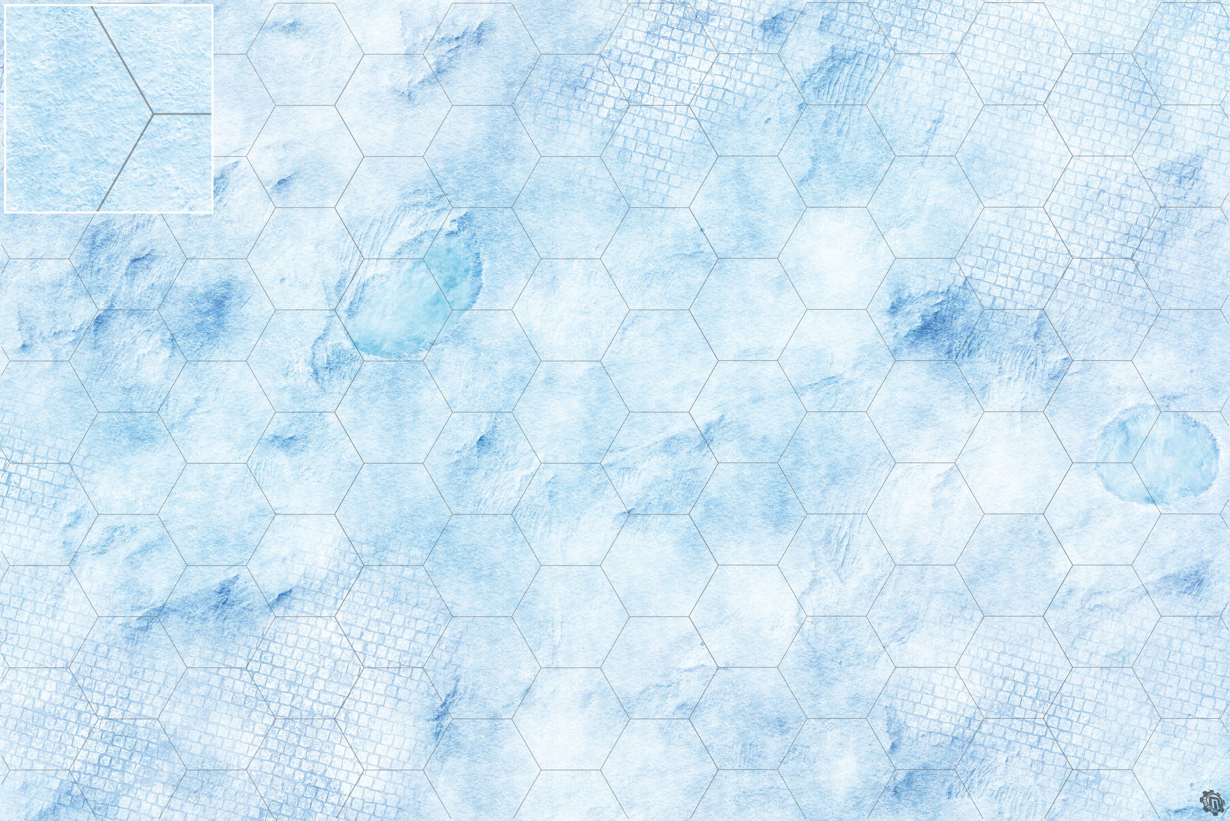 Mats by Mars: Frosty Cobbles Tabletop Wargaming Play Mat