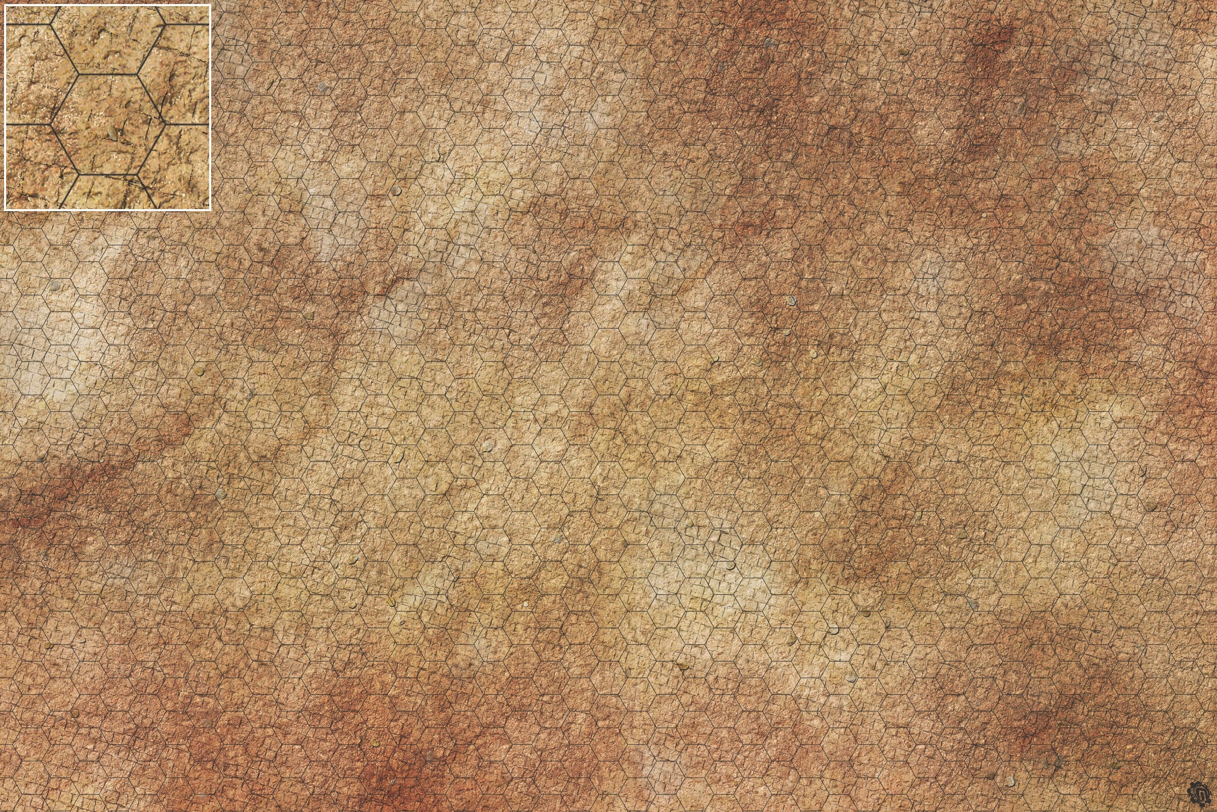Mats by Mars: Sandy Cobbles Tabletop Wargaming Play Mat