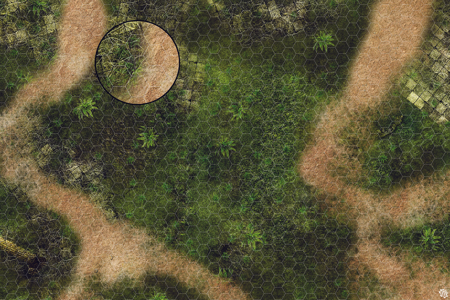 Mats by Mars: Island Path Tabletop Wargaming Play Mat