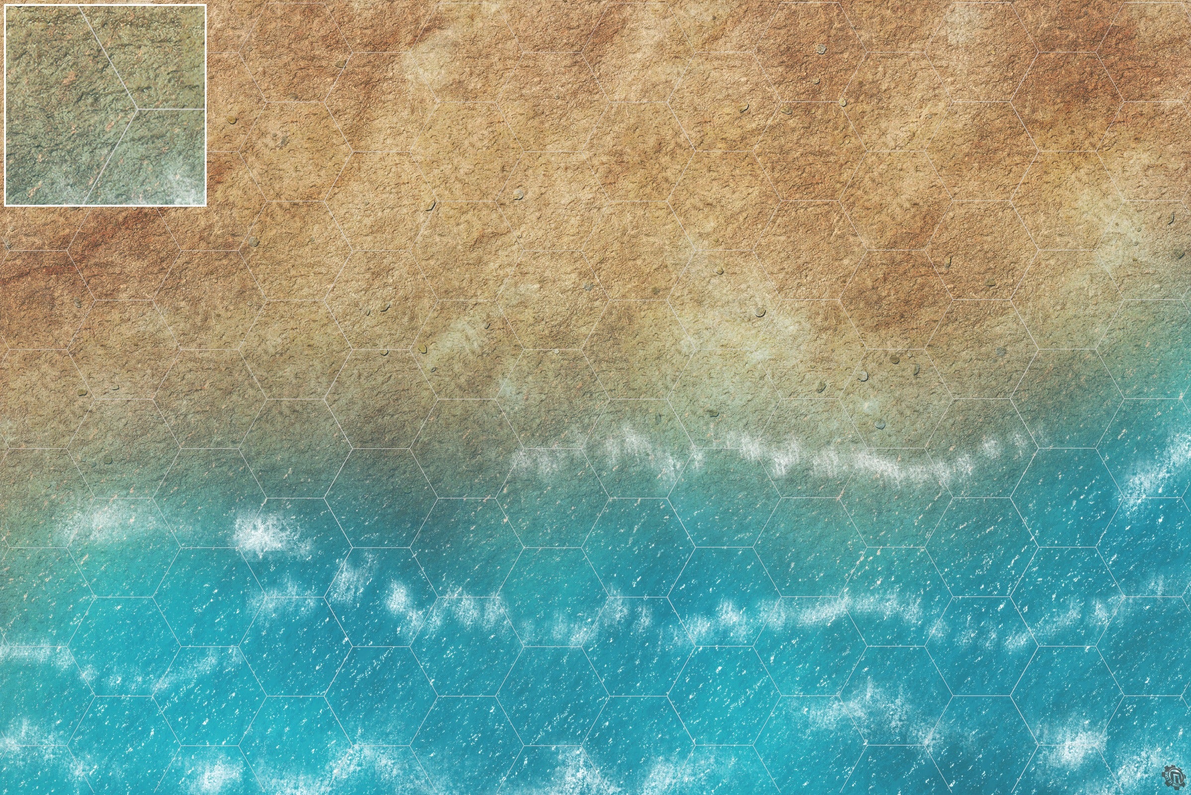 Mats by Mars: Treasure Beach Tabletop Wargaming Play Mat