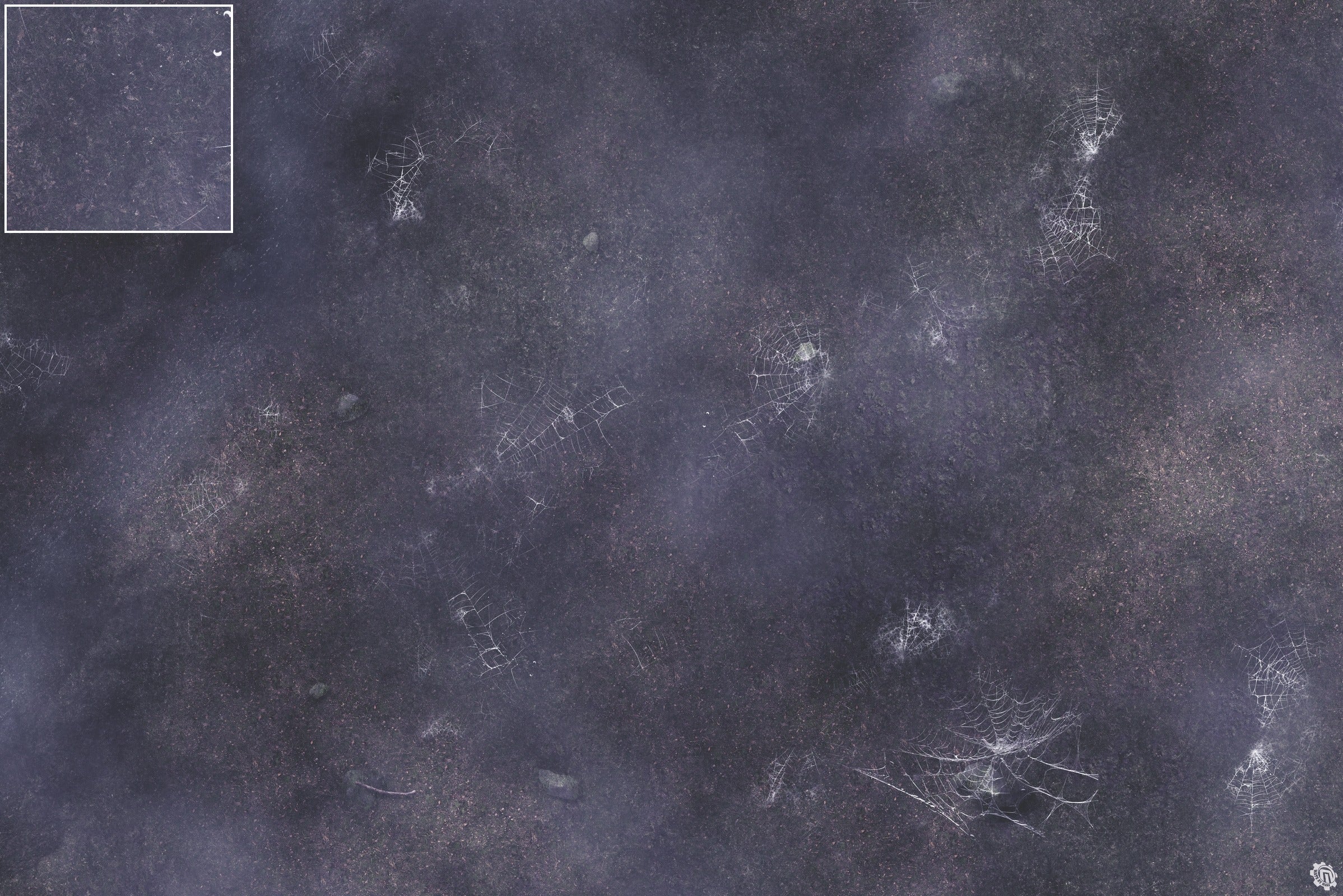 Mats by Mars: Moonlight Cobwebs Tabletop Wargaming Play Mat