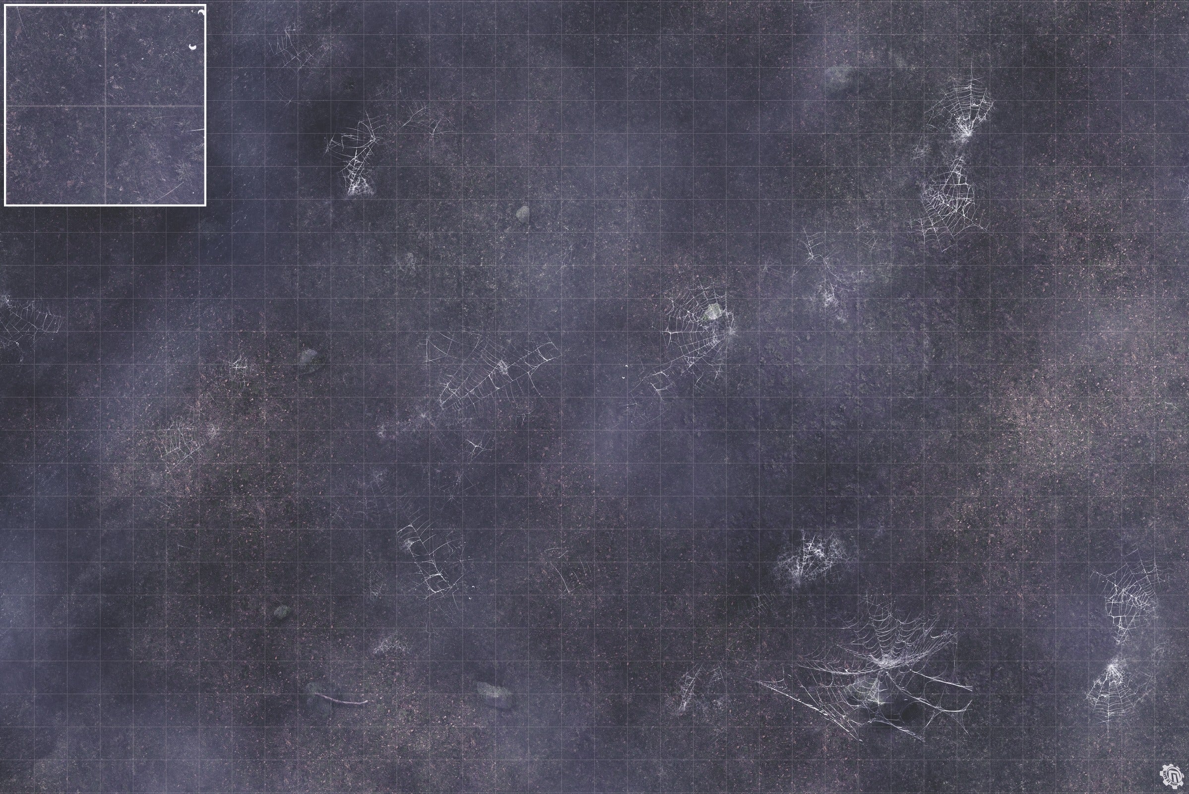 Mats by Mars: Moonlight Cobwebs Tabletop Wargaming Play Mat