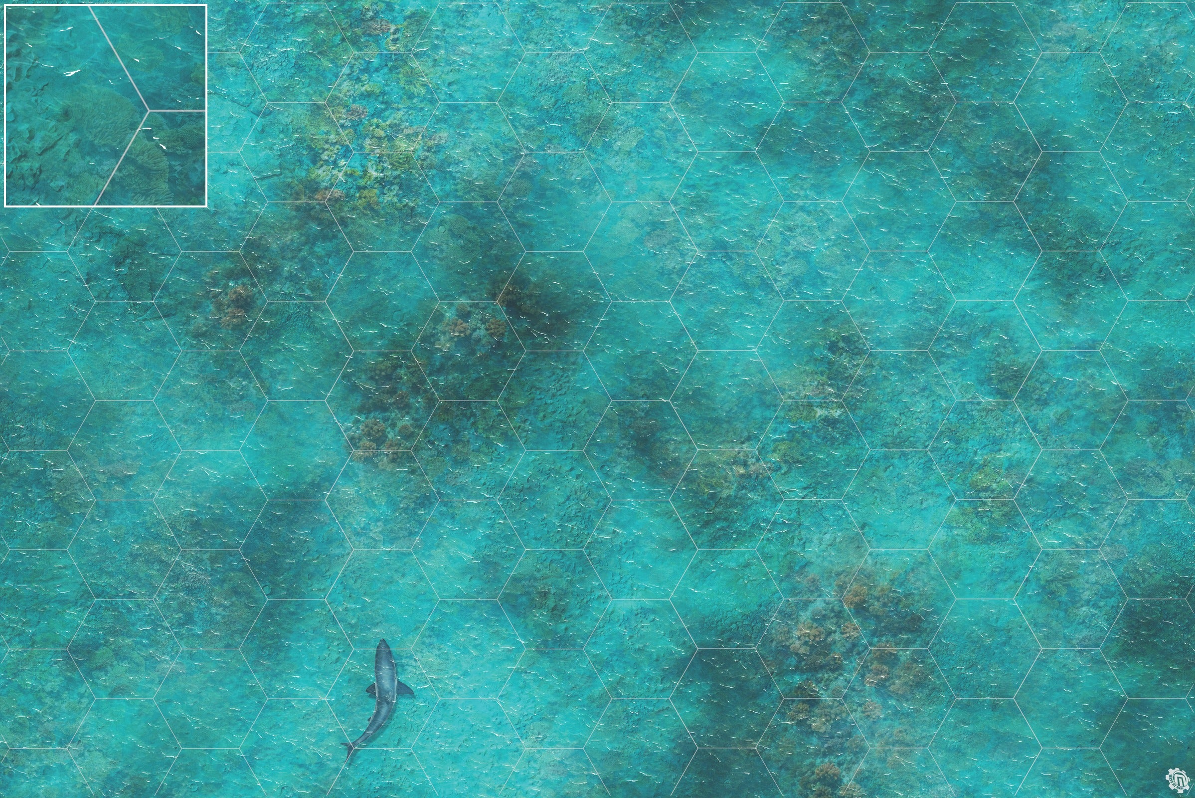 Mats by Mars: Coral Cove Tabletop Wargaming Play Mat