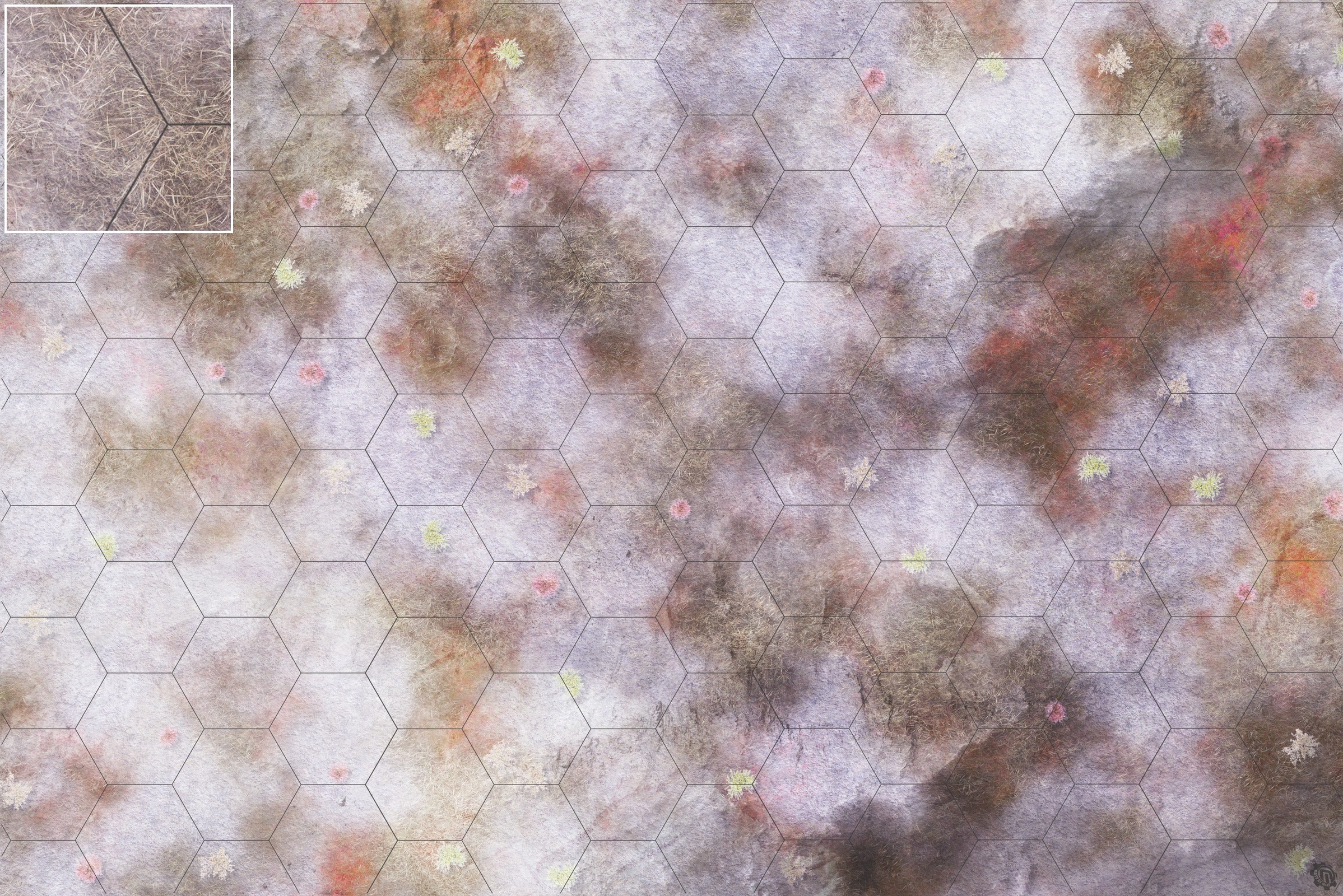 Mats by Mars: Hinterland Snow Tabletop Wargaming Play Mat