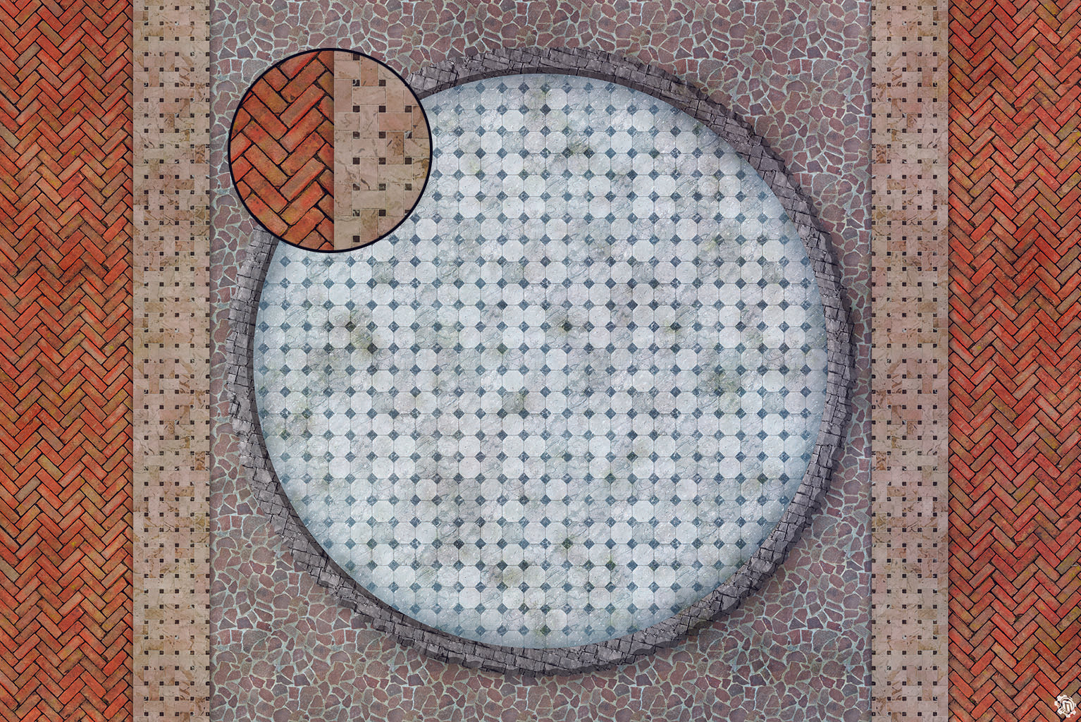 Mats by Mars: Piazza Tabletop Wargaming Play Mat