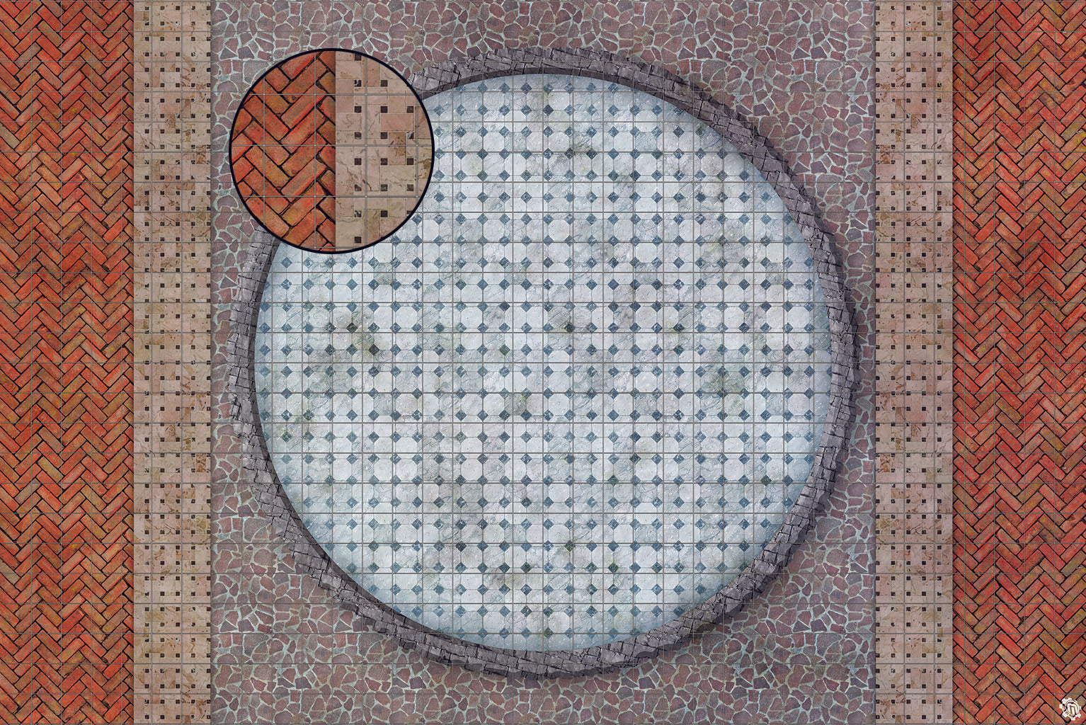 Mats by Mars: Piazza Tabletop Wargaming Play Mat