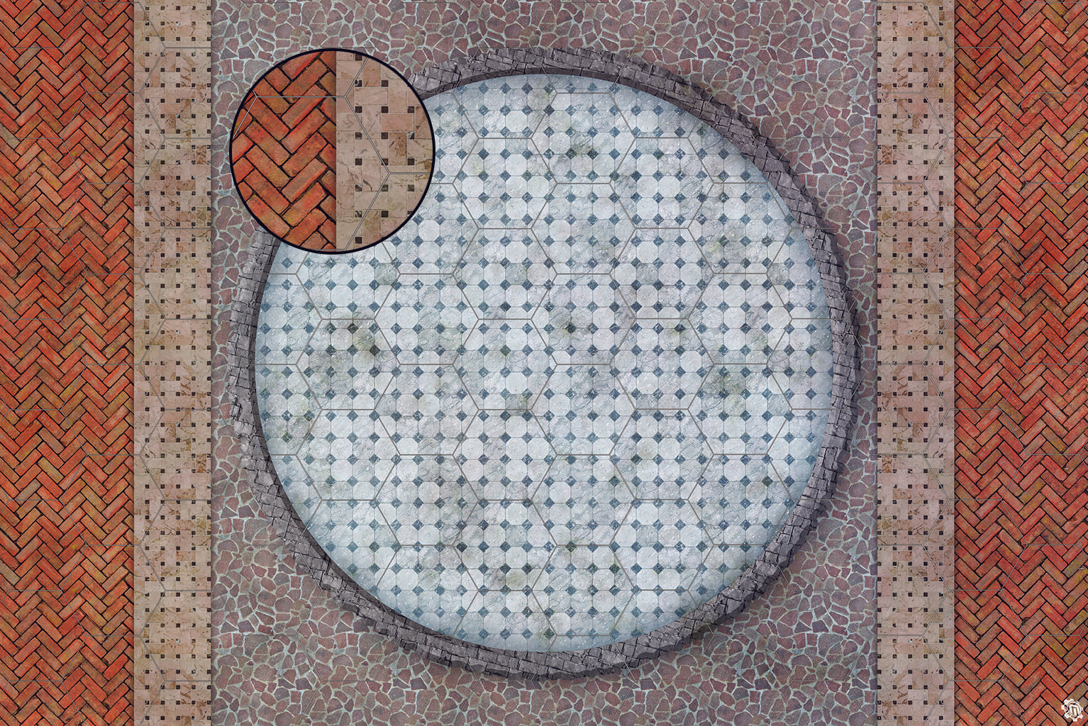 Mats by Mars: Piazza Tabletop Wargaming Play Mat