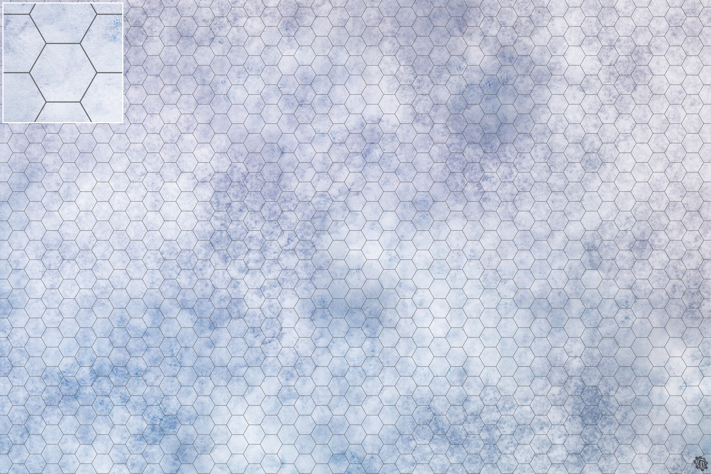 Mats by Mars: Glacial Plain Tabletop Wargaming Play Mat