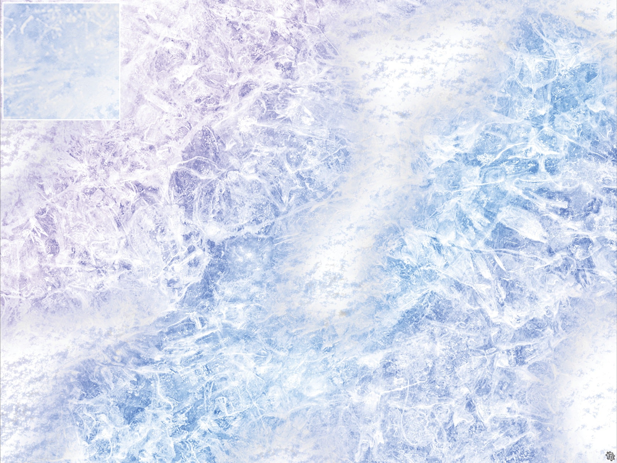 Mats by Mars: Frozen Lake Tabletop Wargaming Play Mat