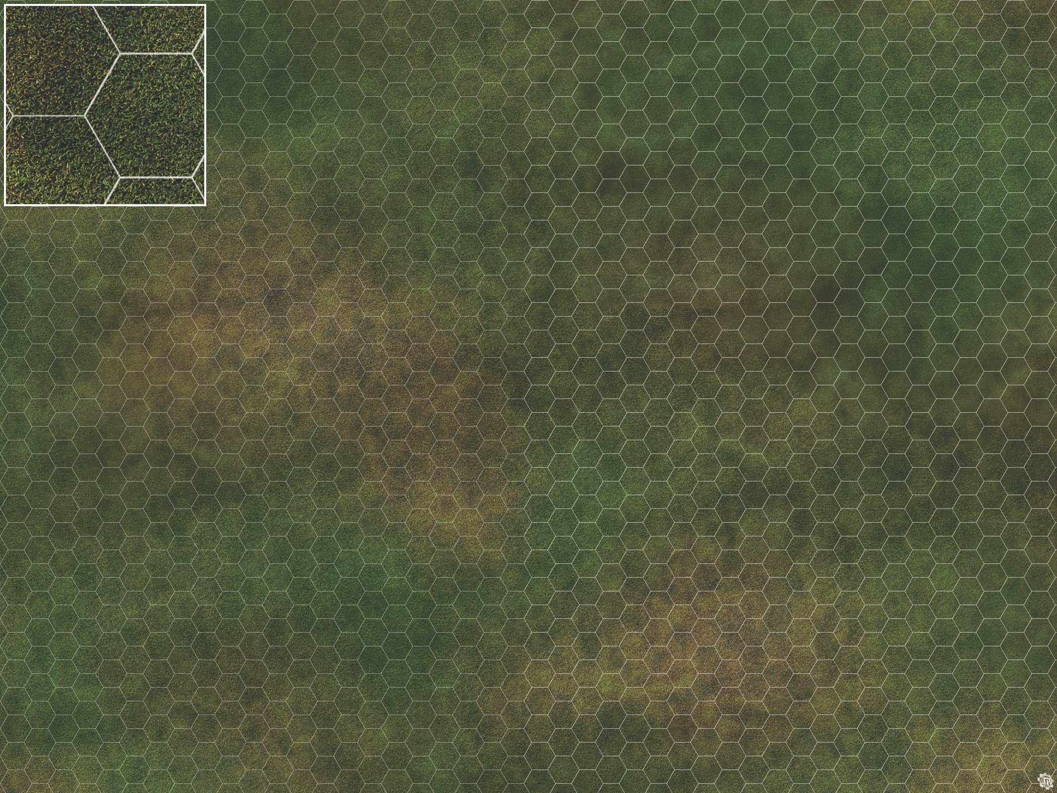 Mats by Mars: Green Meadow Tabletop Wargaming Play Mat