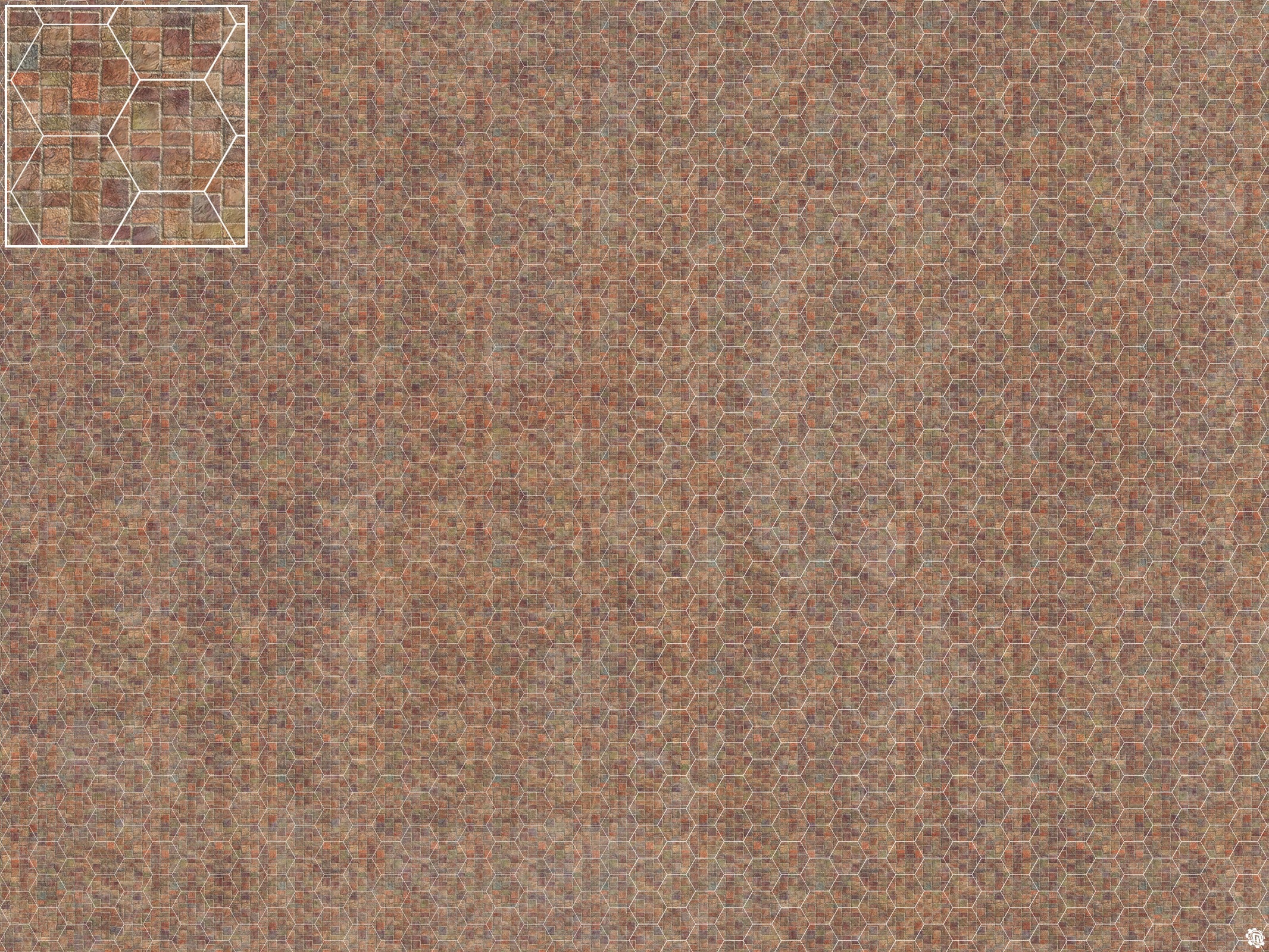Mats by Mars: Sett in Stone (Red) Tabletop Wargaming Play Mat