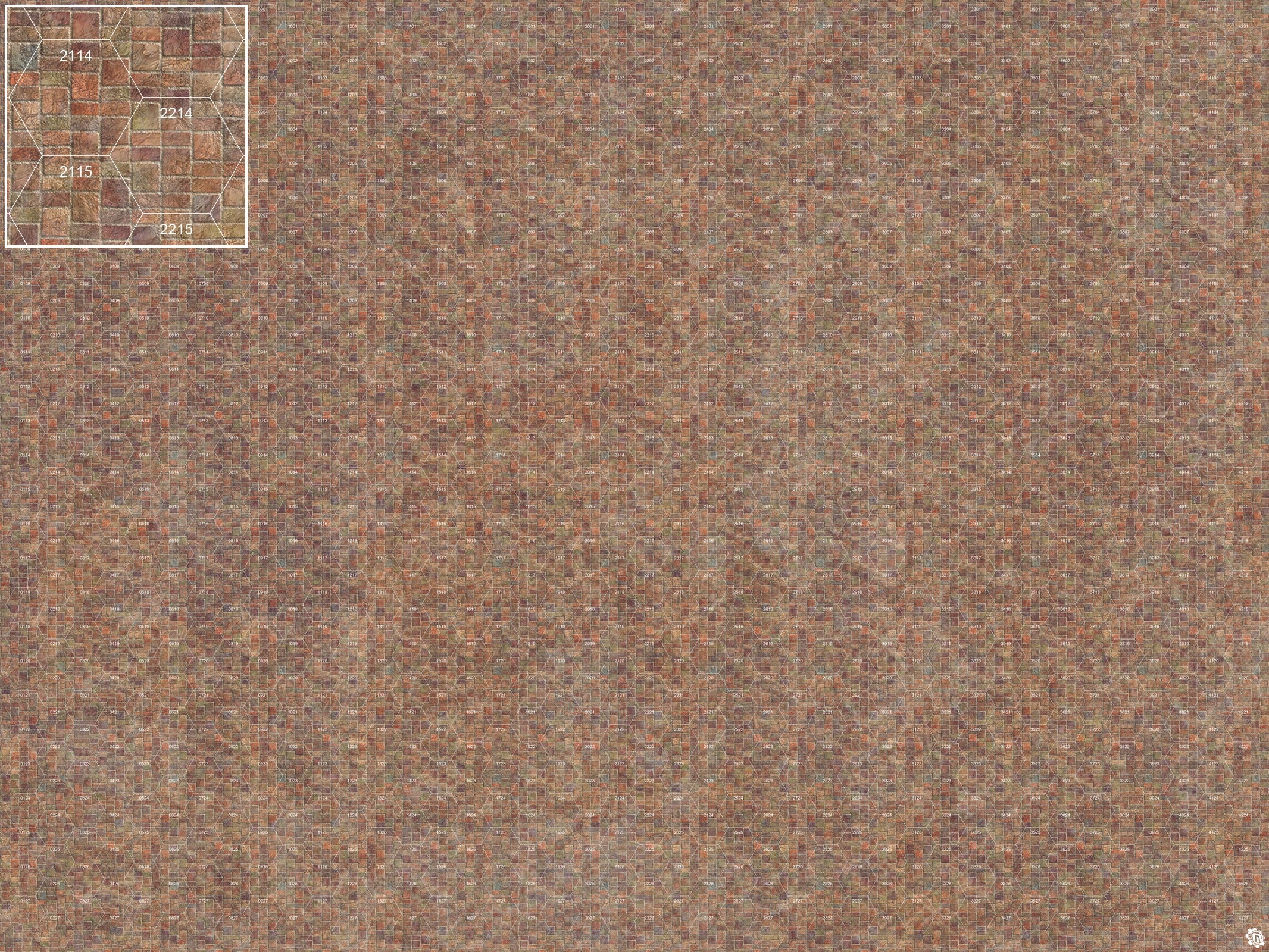 Mats by Mars: Sett in Stone (Red) Tabletop Wargaming Play Mat
