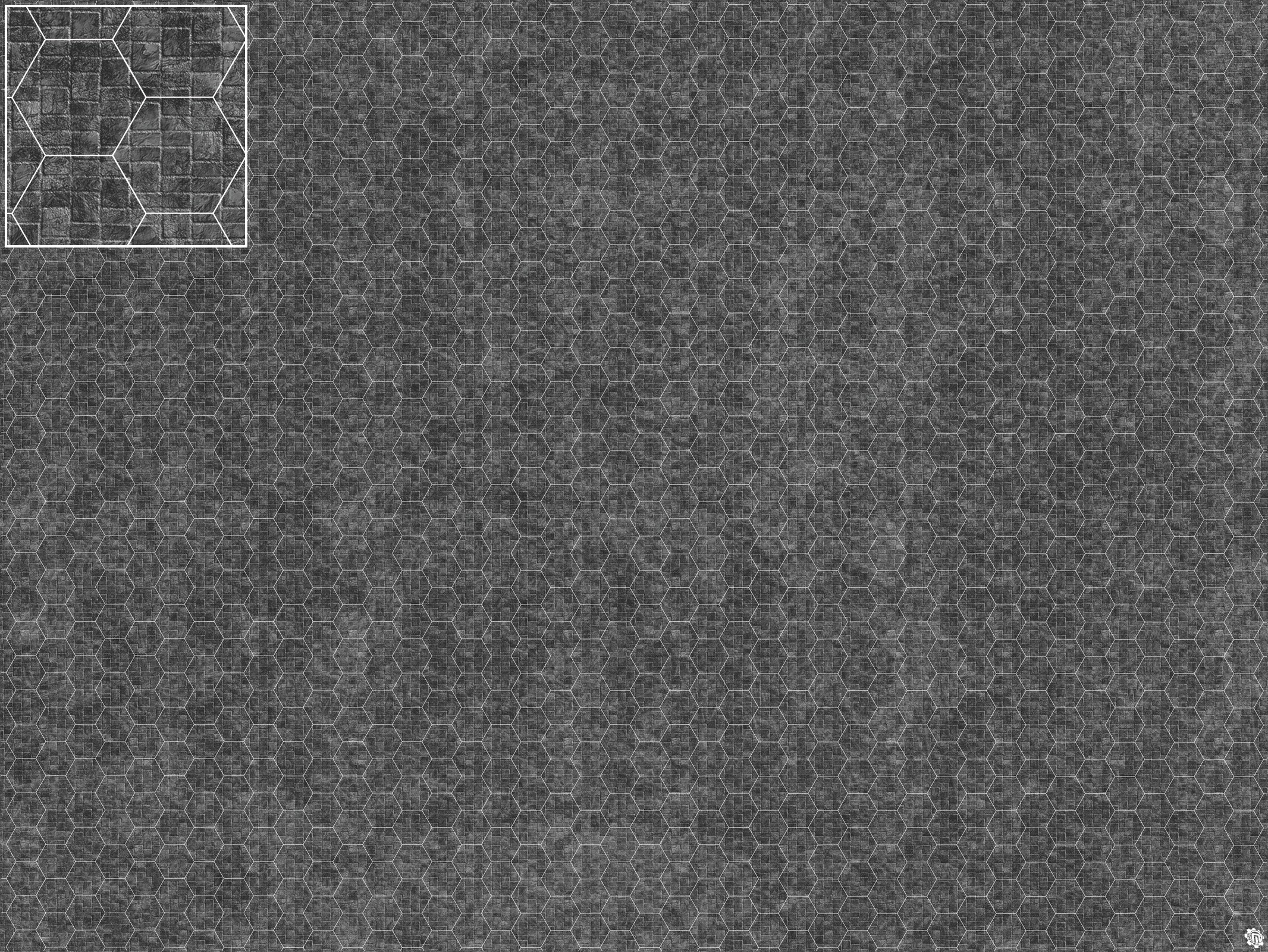 Mats by Mars: Sett in Stone (Grey) Tabletop Wargaming Play Mat