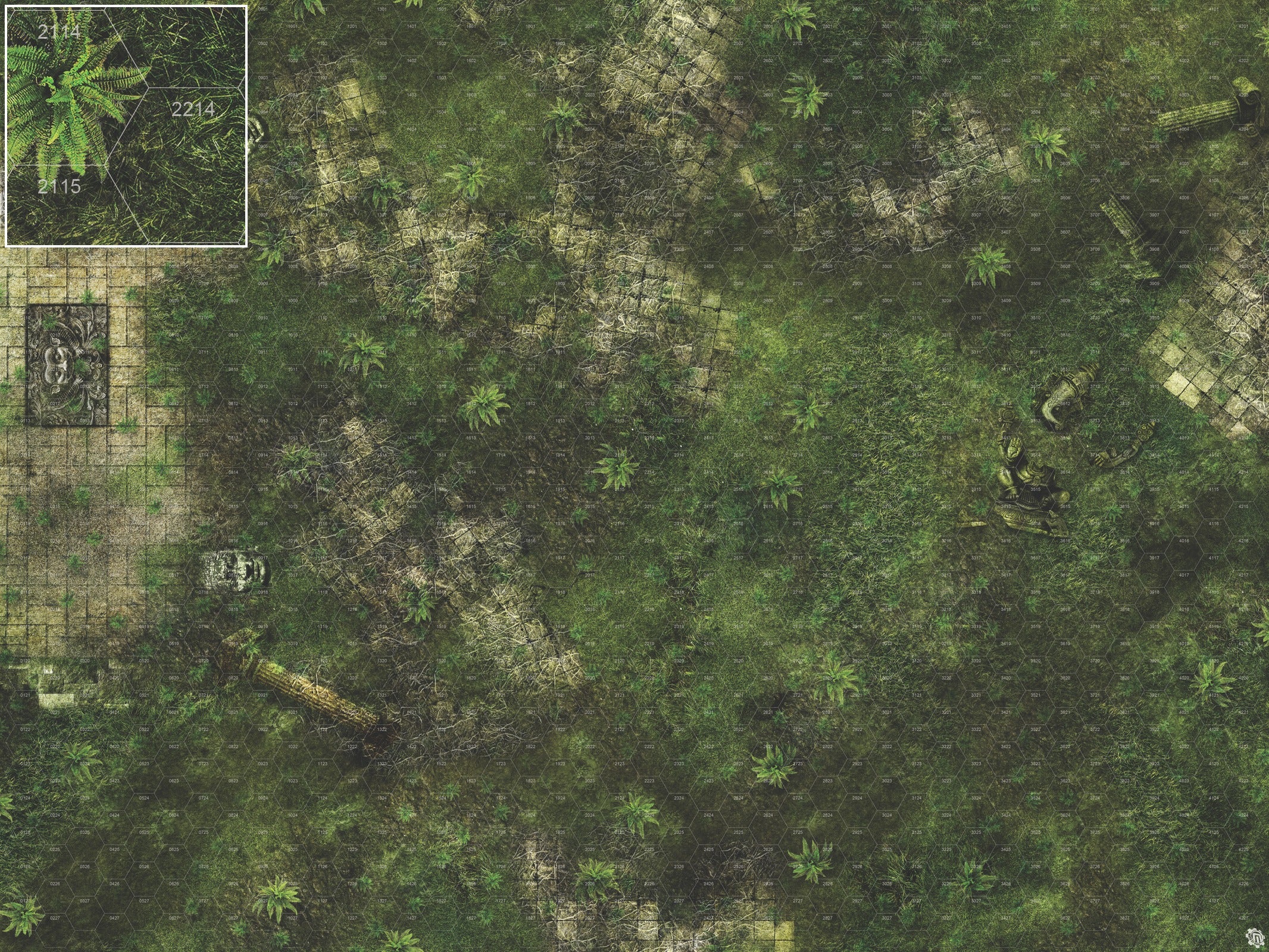 Mats by Mars: Forgotten Temple (Altar) Tabletop Wargaming Play Mat