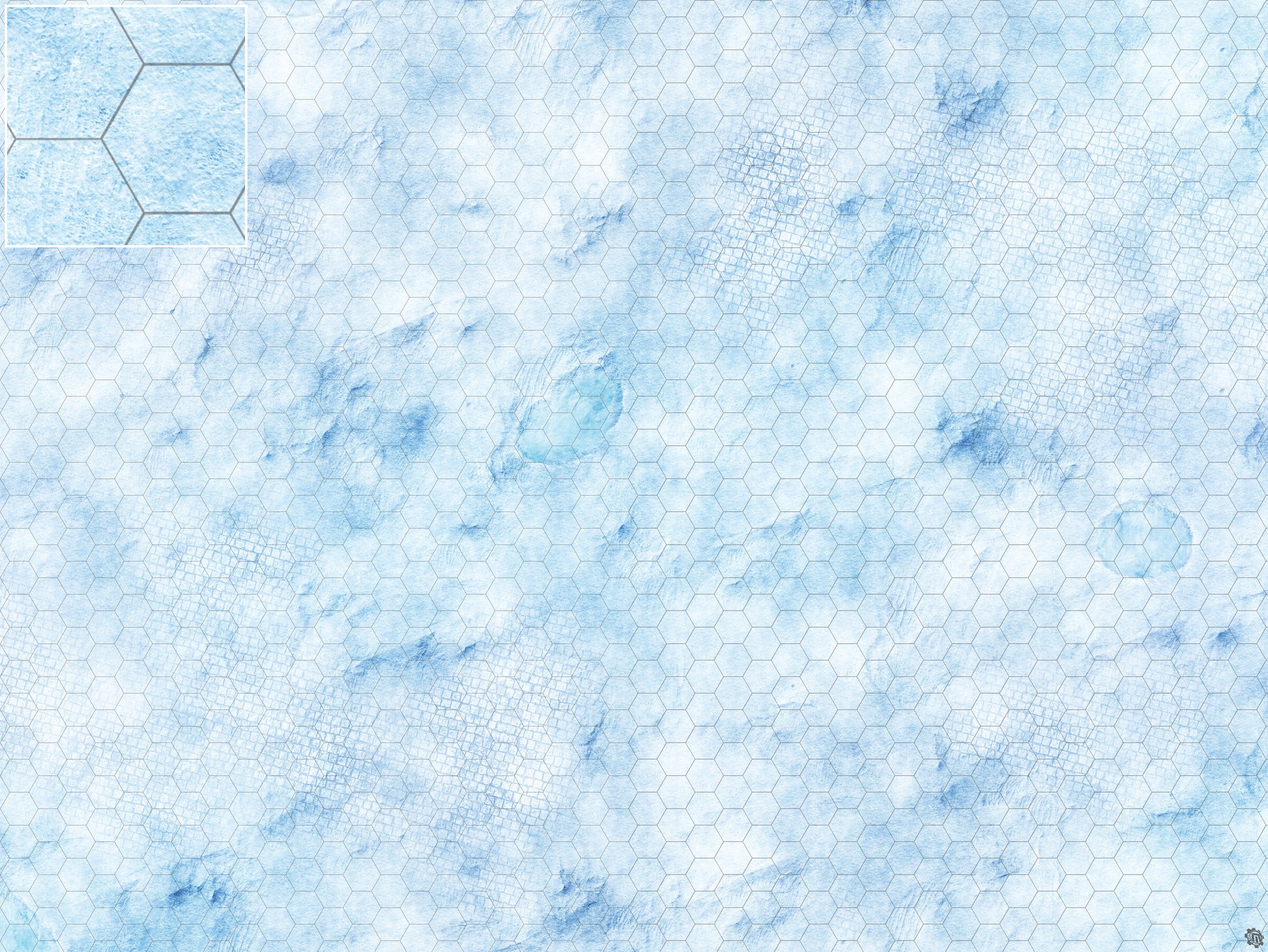 Mats by Mars: Frosty Cobbles Tabletop Wargaming Play Mat