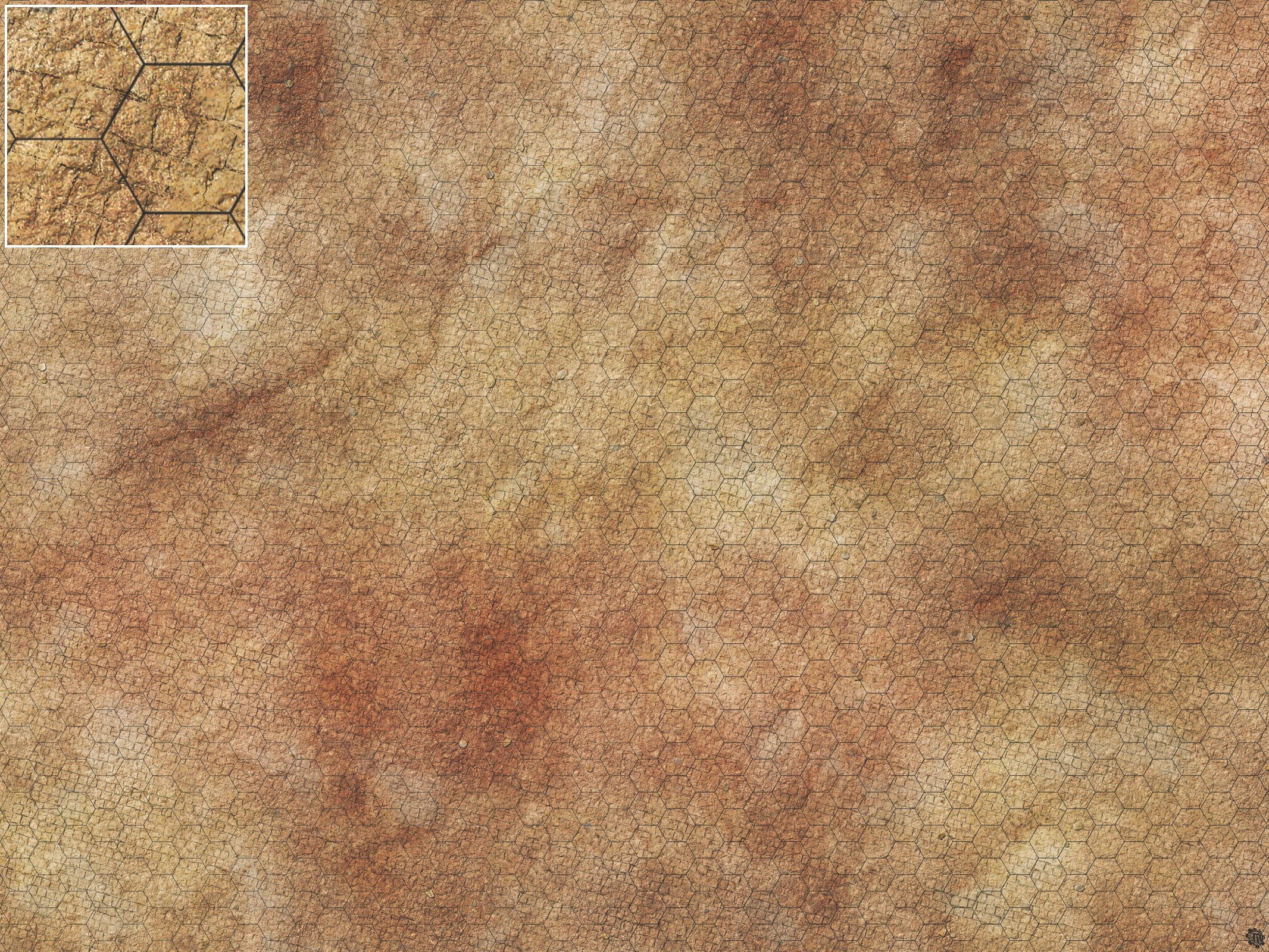 Mats by Mars: Sandy Cobbles Tabletop Wargaming Play Mat