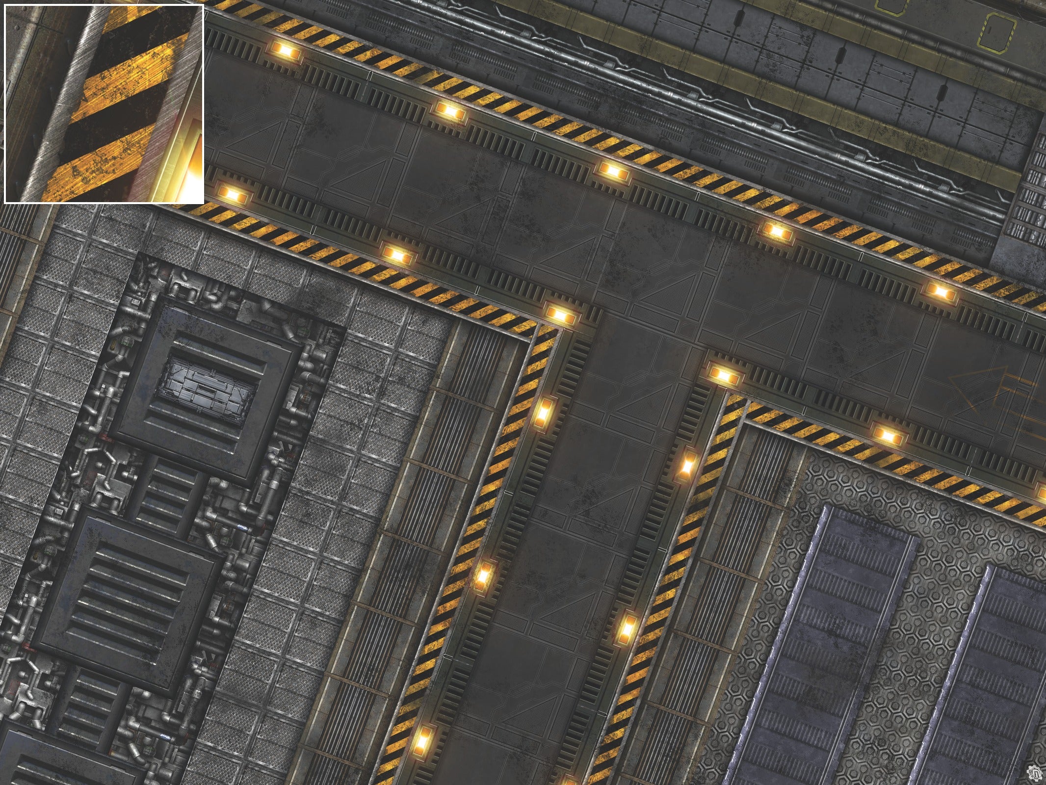 Mats by Mars: Factory Floor Tabletop Wargaming Play Mat