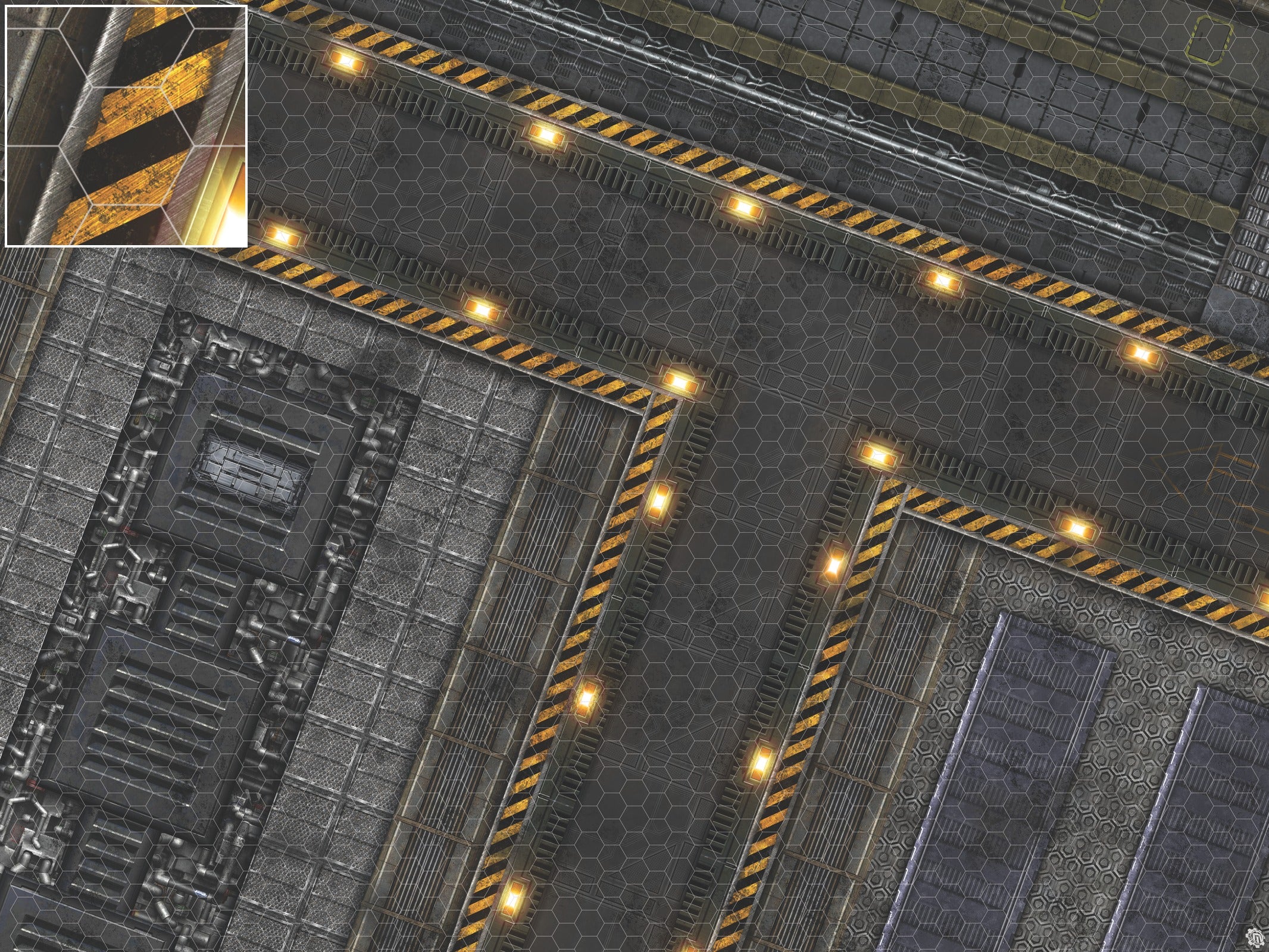 Mats by Mars: Factory Floor Tabletop Wargaming Play Mat