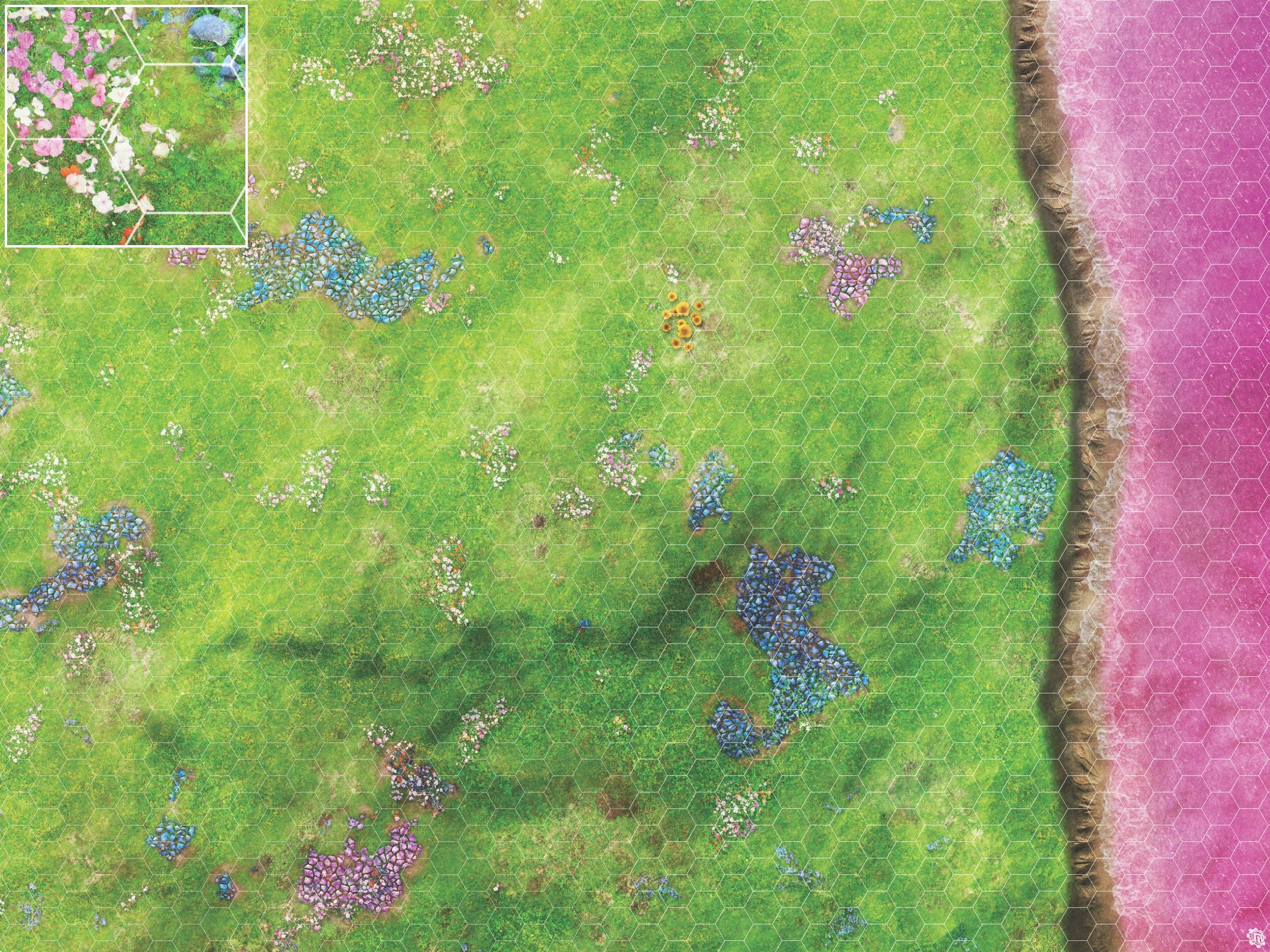 Mats by Mars: Faewild Shore Tabletop Wargaming Play Mat