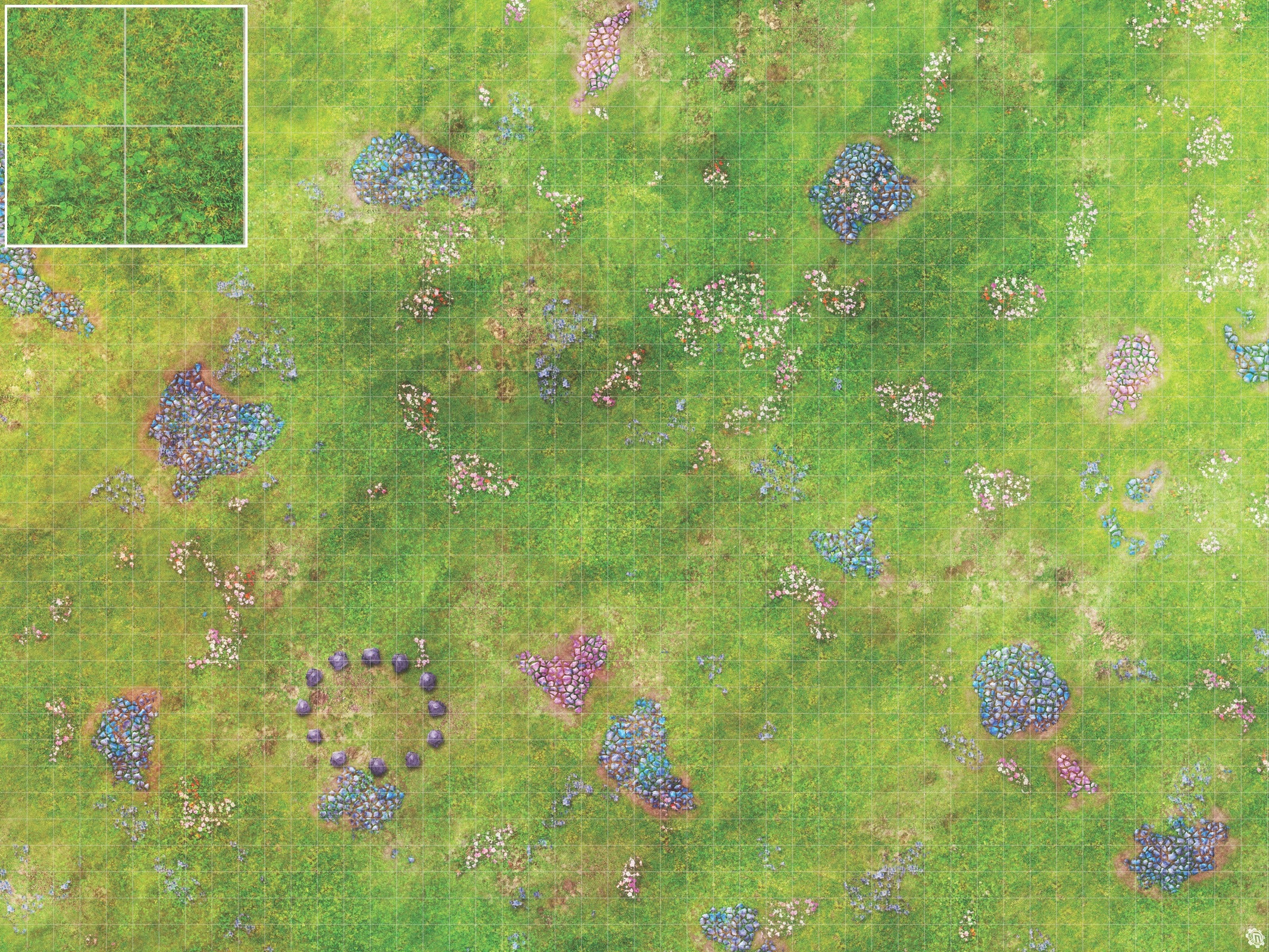 Mats by Mars: Faewild Fields Tabletop Wargaming Play Mat