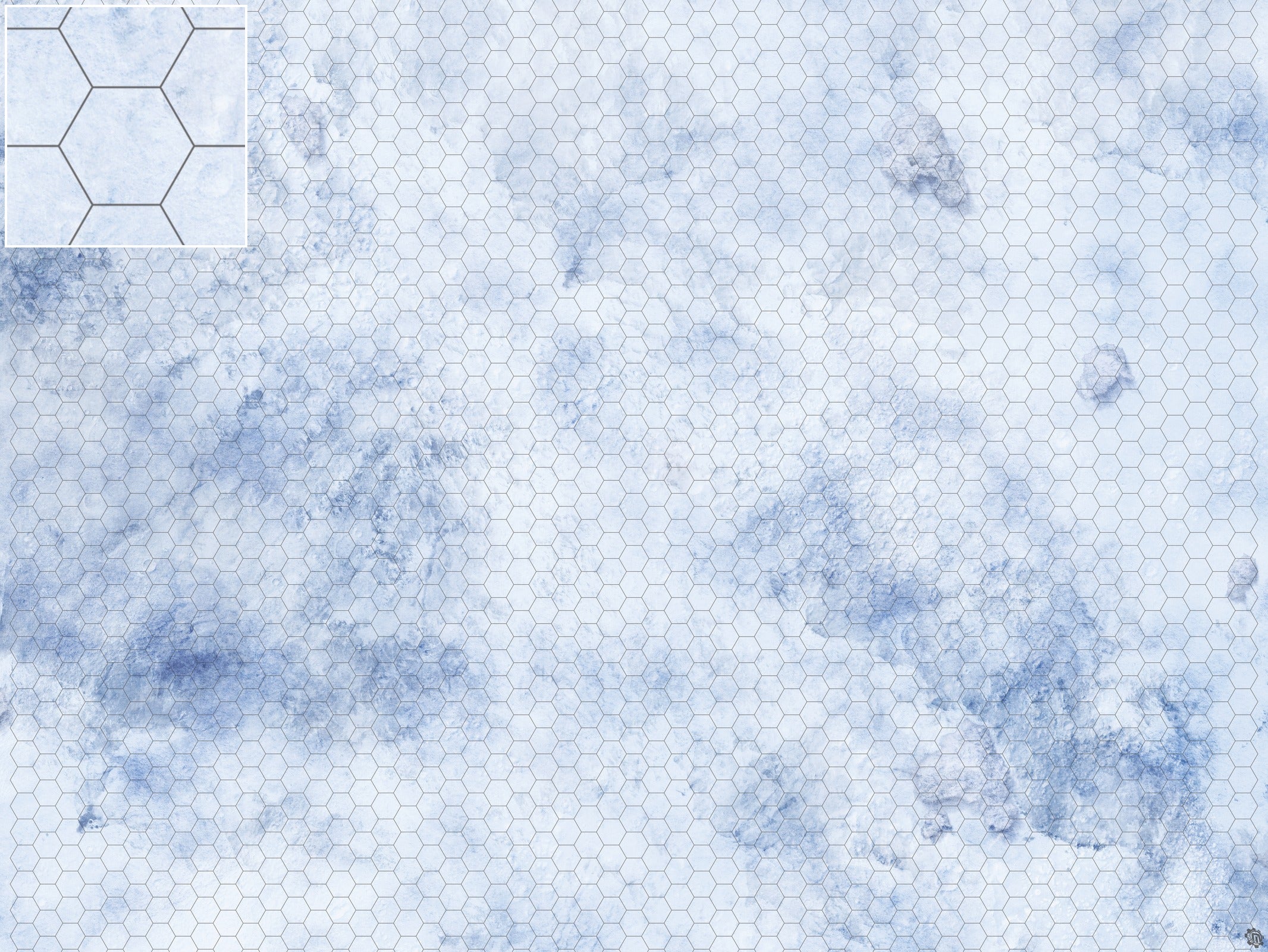 Mats by Mars: Glacial Pass Tabletop Wargaming Play Mat