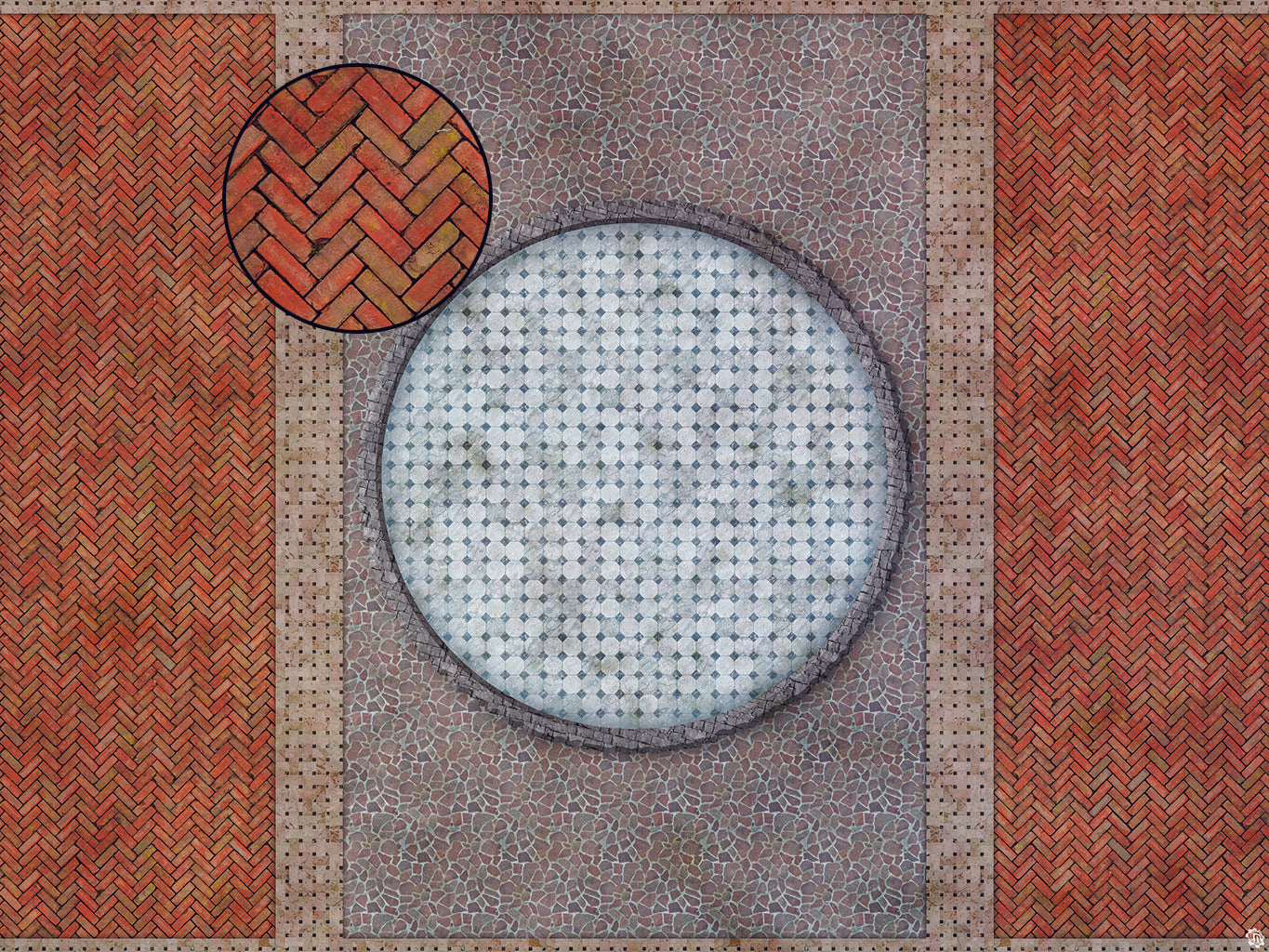 Mats by Mars: Piazza Tabletop Wargaming Play Mat