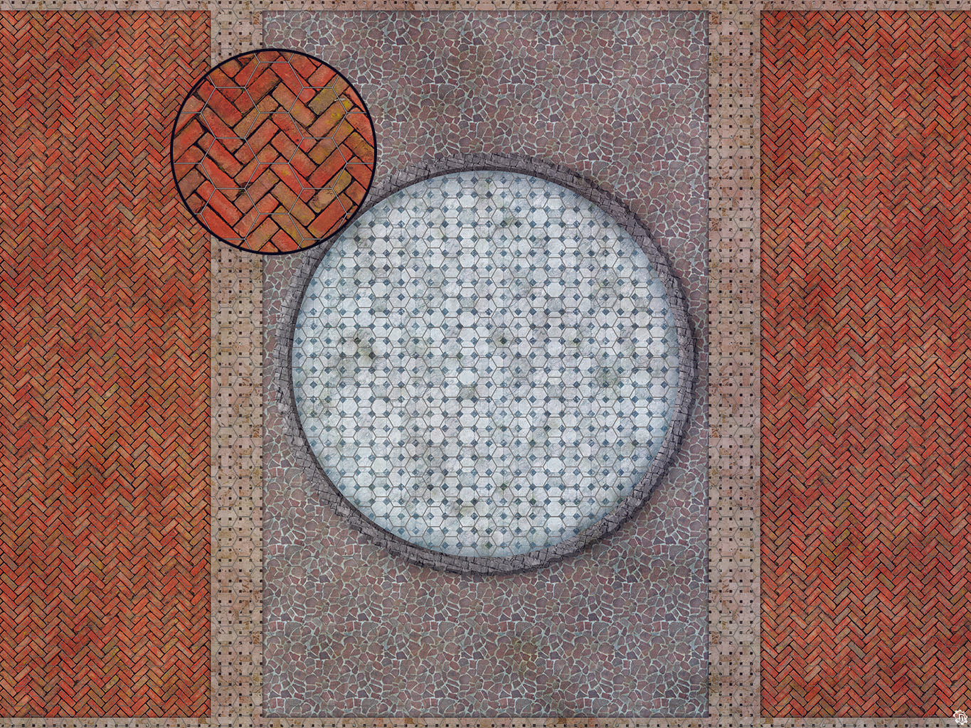 Mats by Mars: Piazza Tabletop Wargaming Play Mat