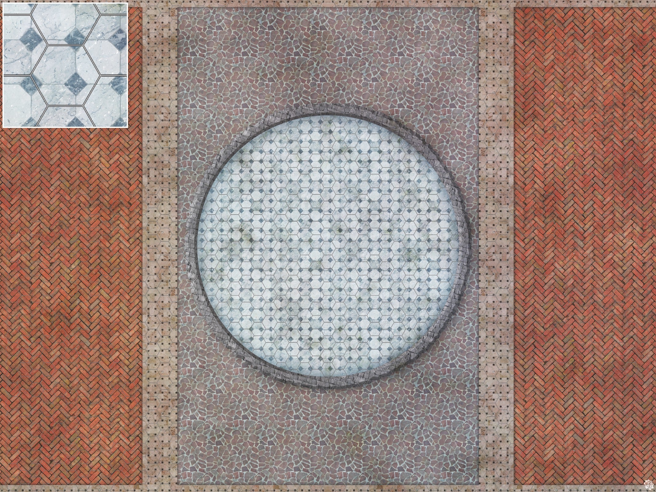 Mats by Mars: Piazza Tabletop Wargaming Play Mat