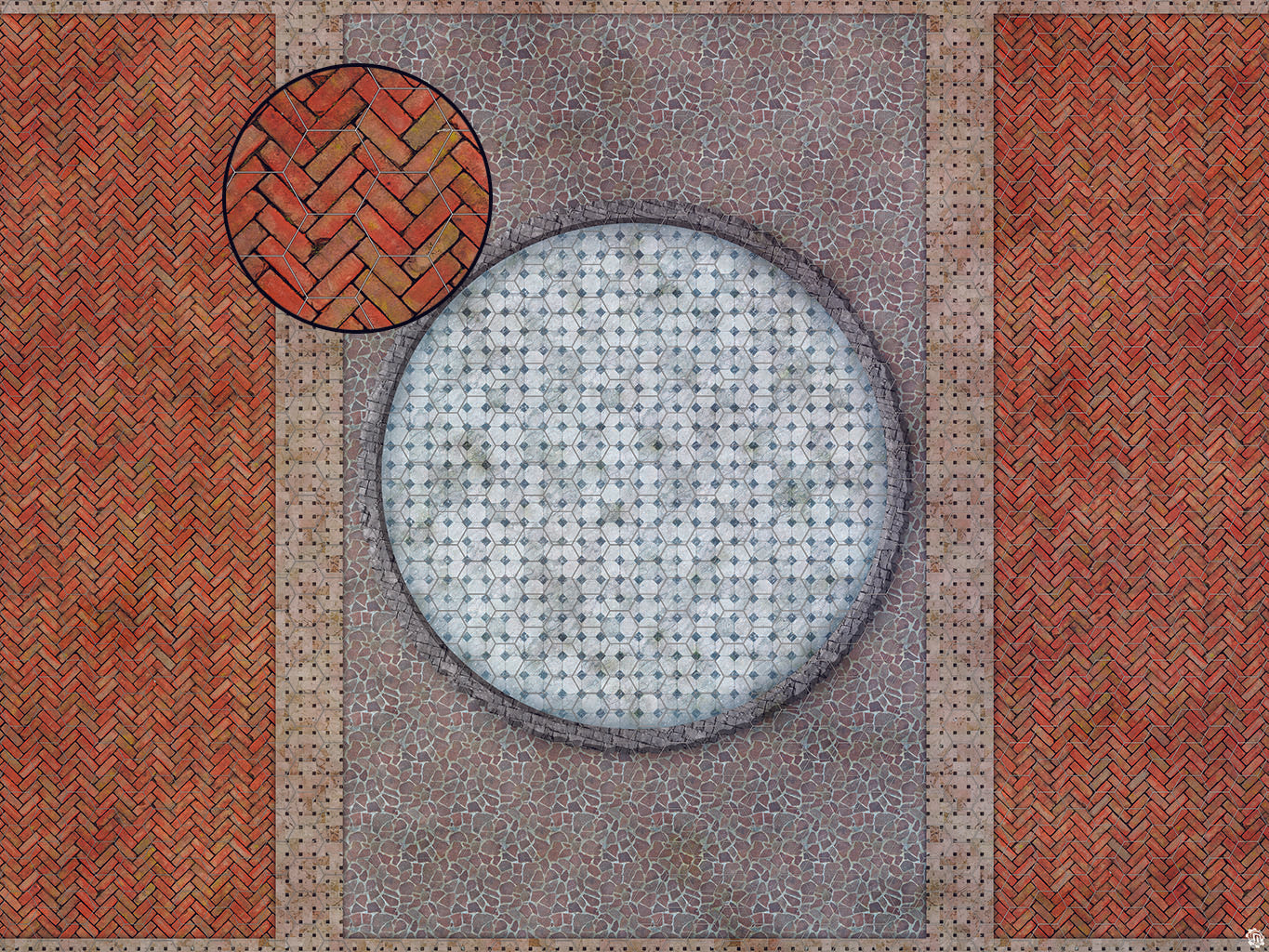 Mats by Mars: Piazza Tabletop Wargaming Play Mat