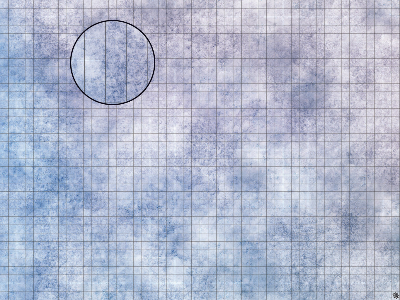 Mats by Mars: Glacial Plain Tabletop Wargaming Play Mat