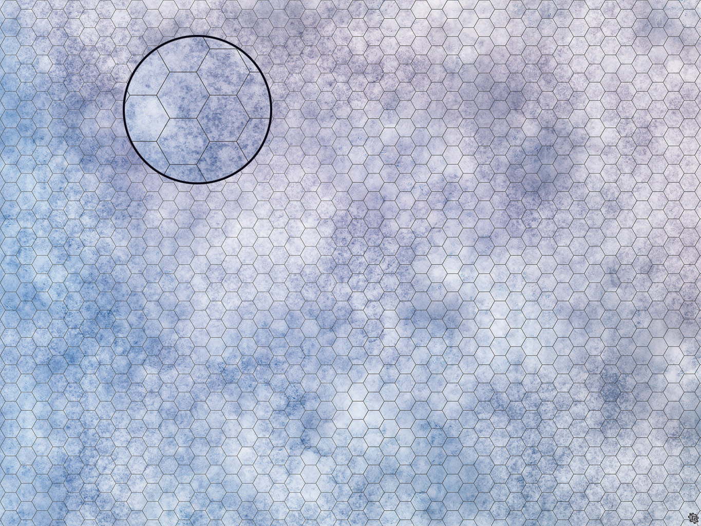 Mats by Mars: Glacial Plain Tabletop Wargaming Play Mat