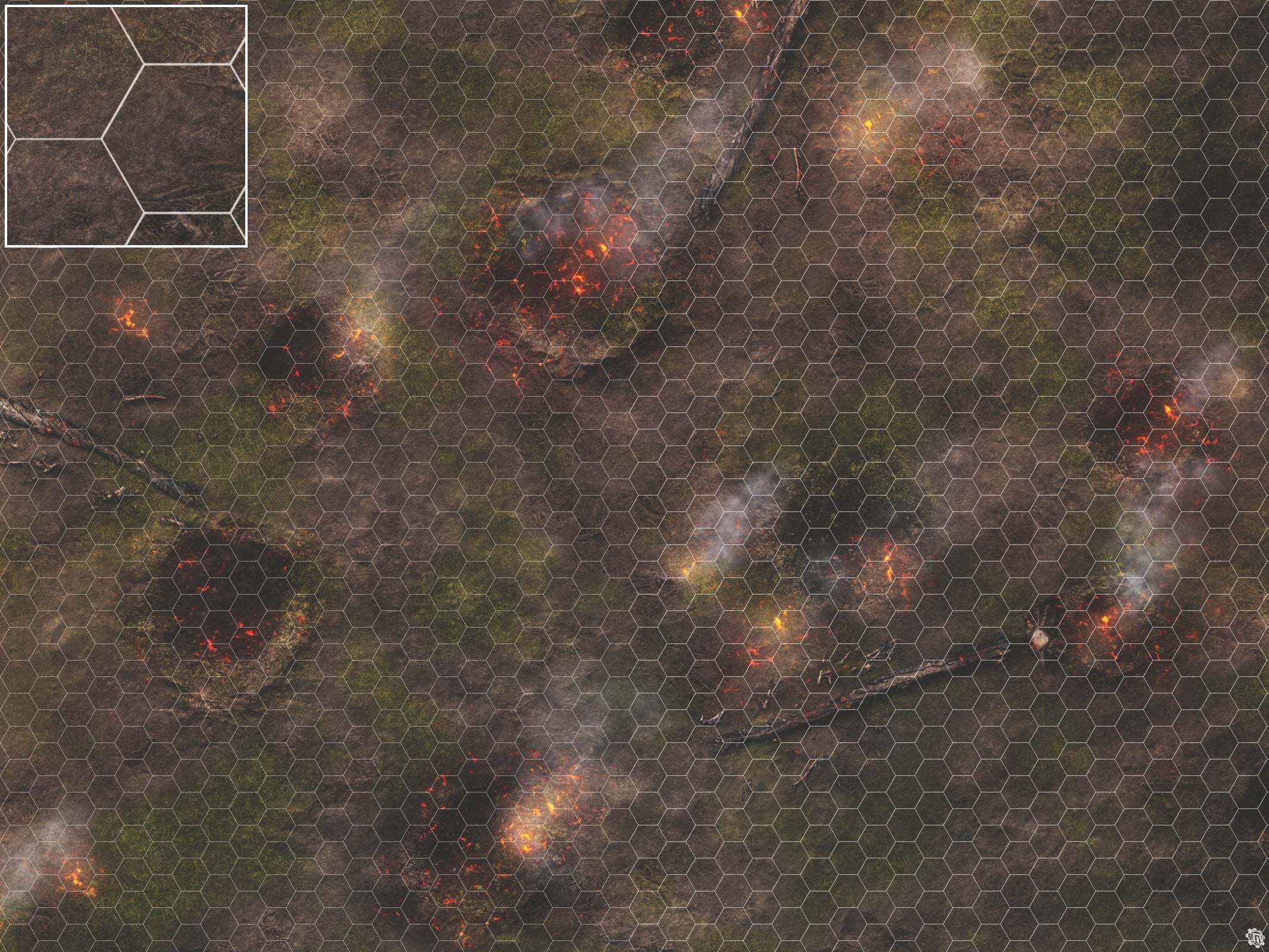 Mats by Mars: Mortar Combat Wargaming Play Mat