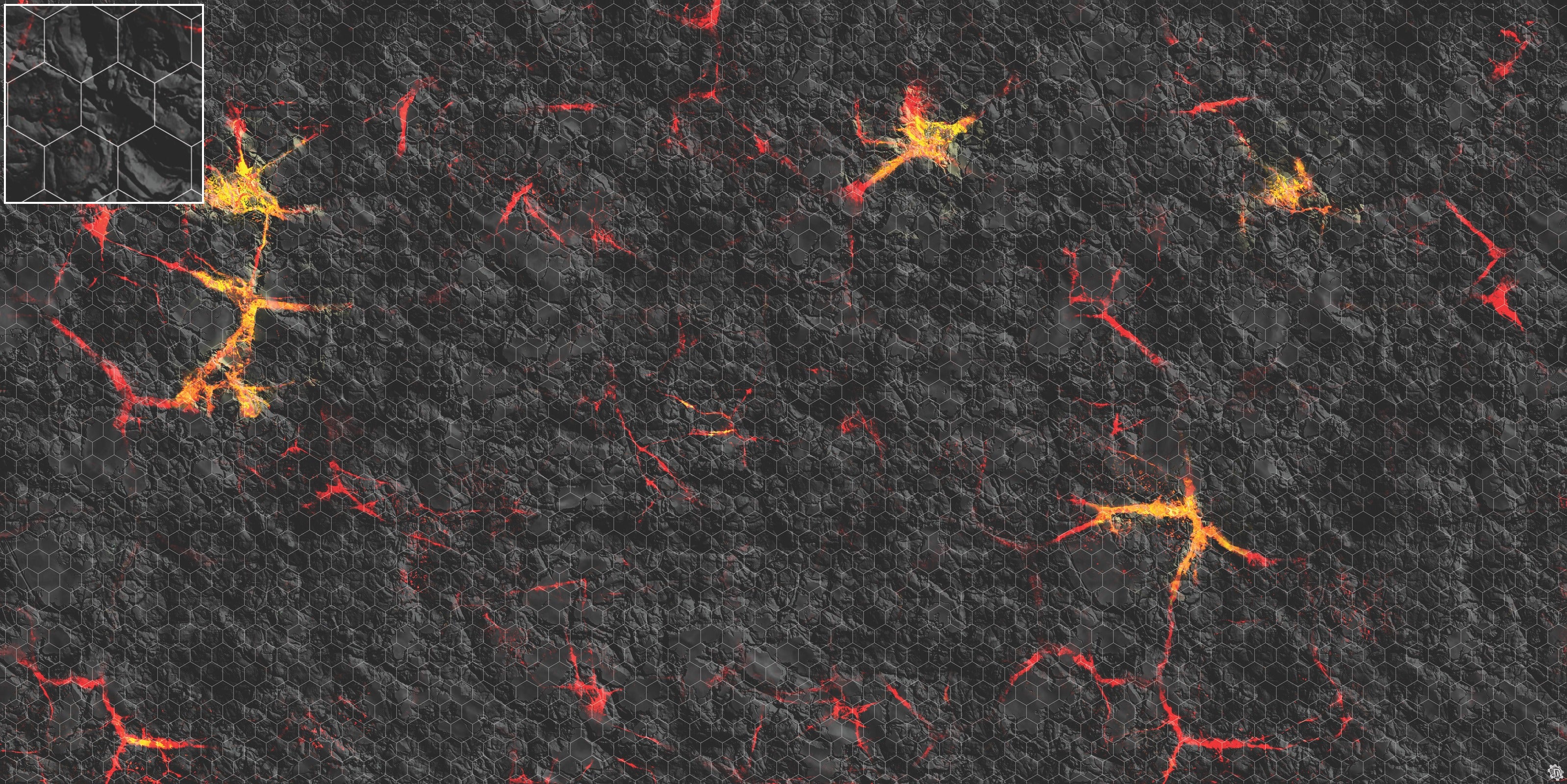 Mats by Mars: Molten Crust Tabletop Wargaming Play Mat