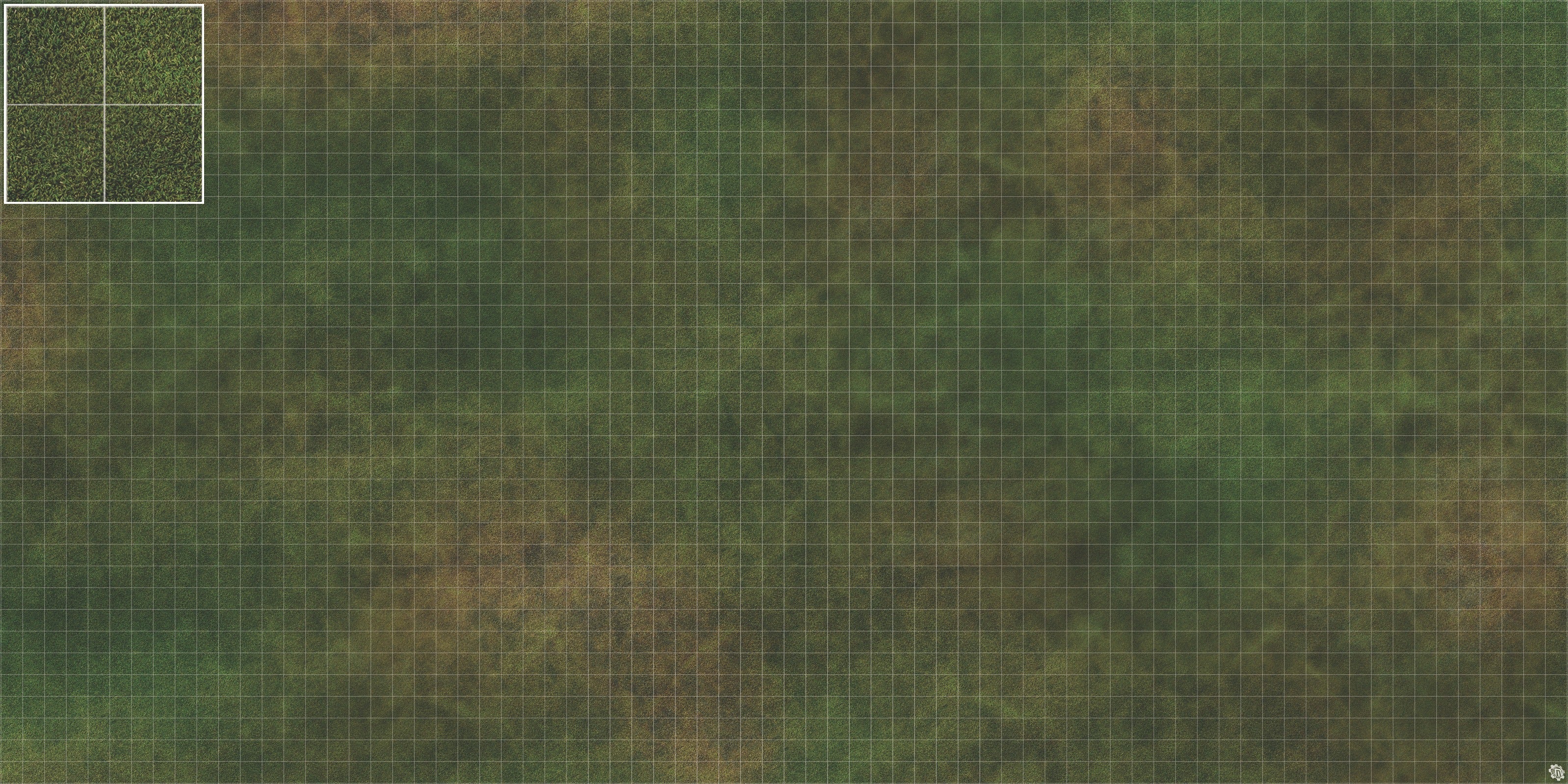 Mats by Mars: Green Meadow Tabletop Wargaming Play Mat