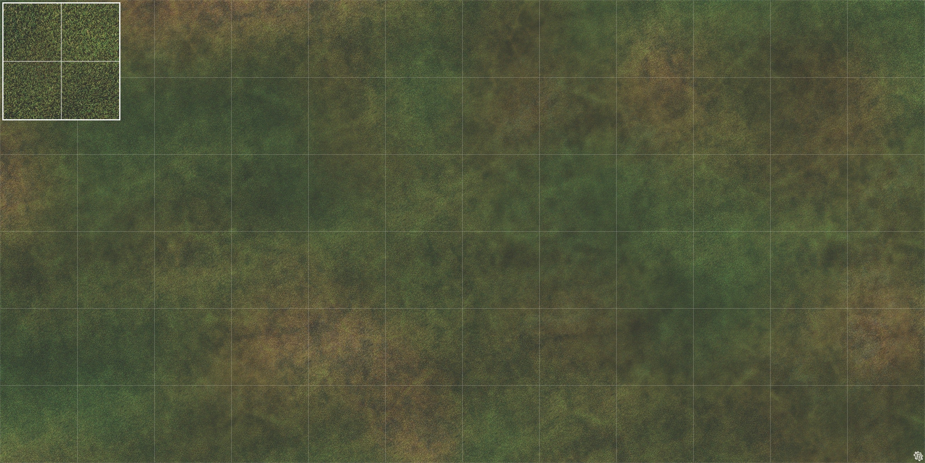 Mats by Mars: Green Meadow Tabletop Wargaming Play Mat