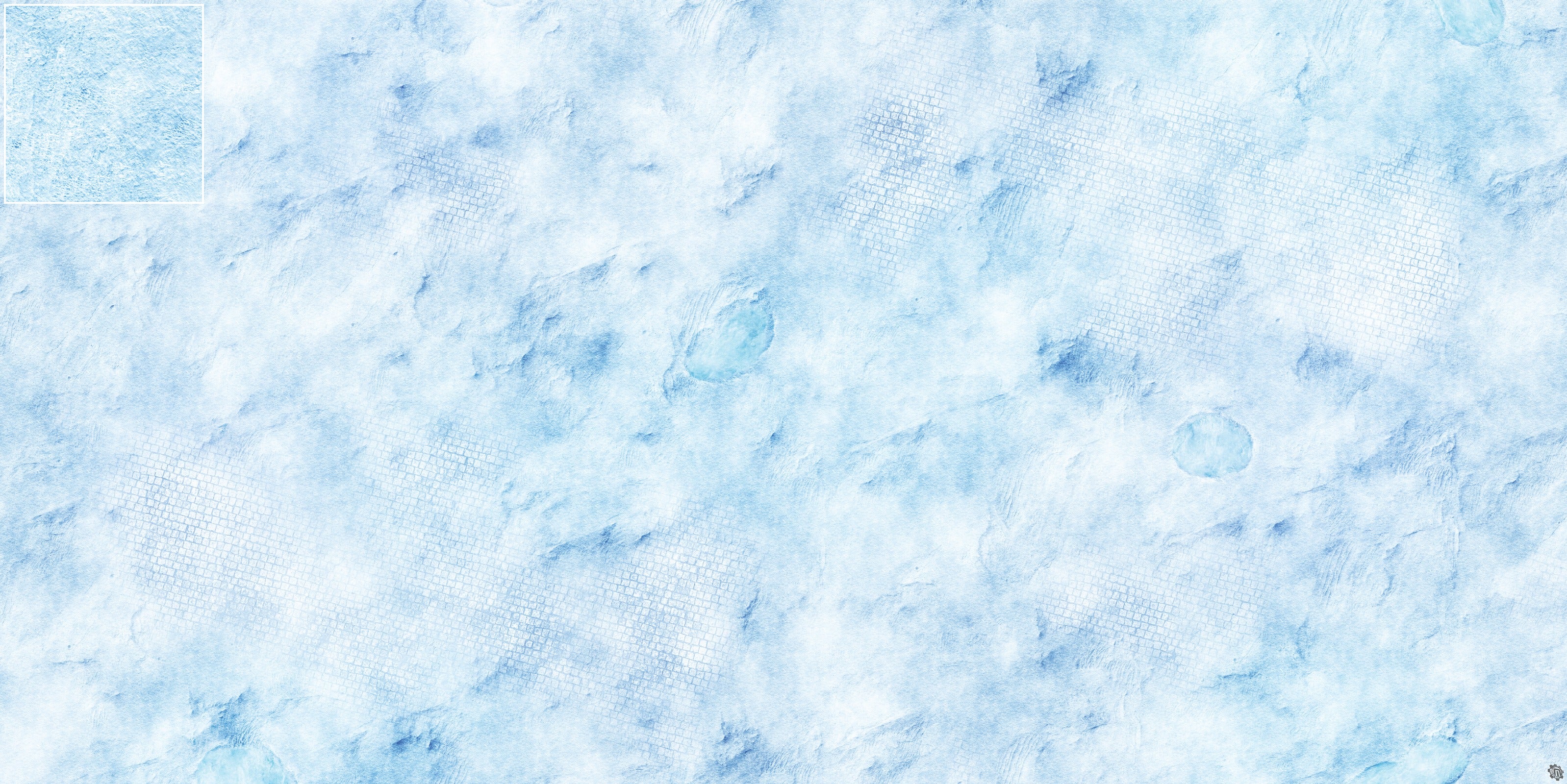Mats by Mars: Frosty Cobbles Tabletop Wargaming Play Mat