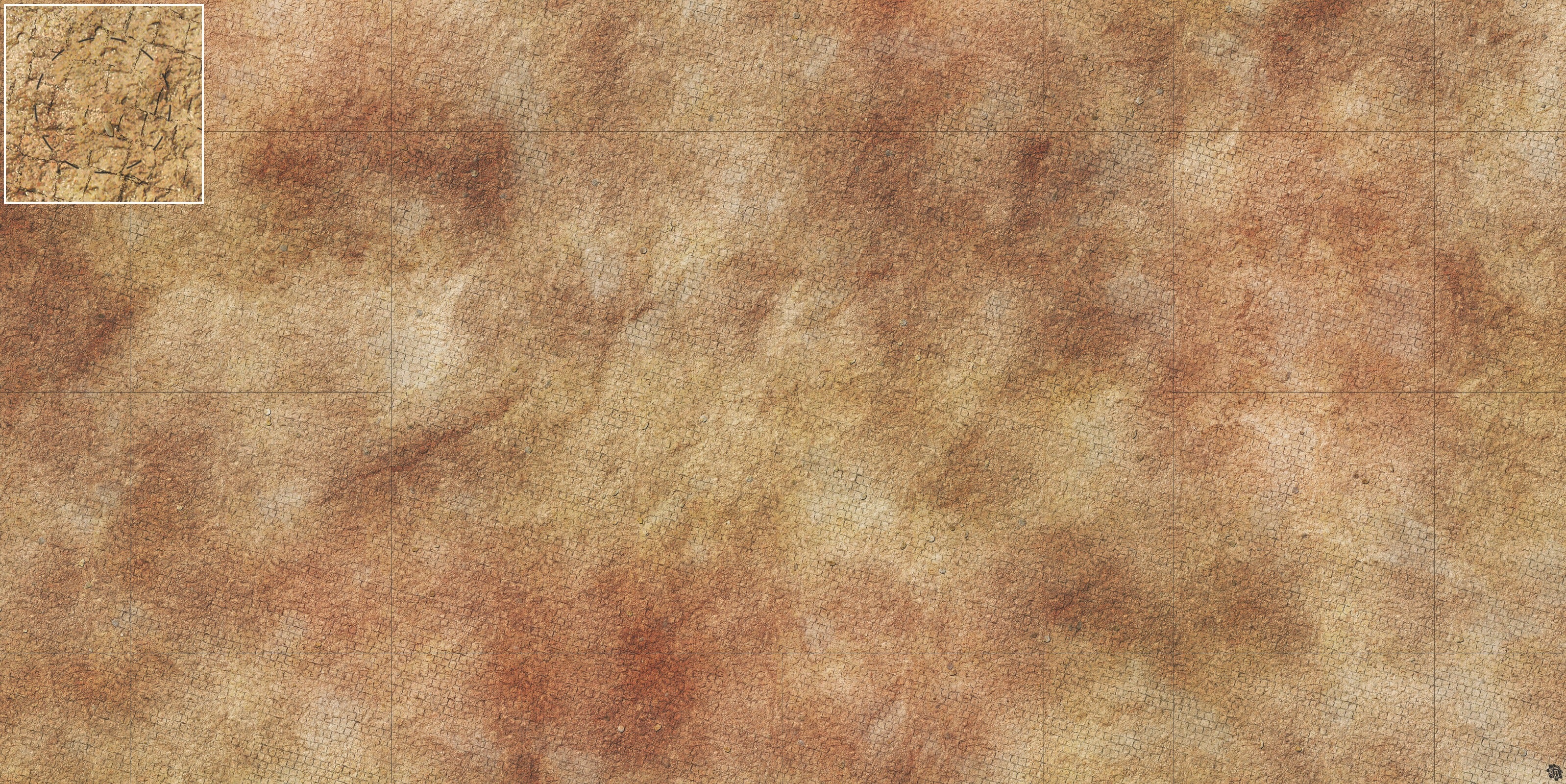 Mats by Mars: Sandy Cobbles Tabletop Wargaming Play Mat
