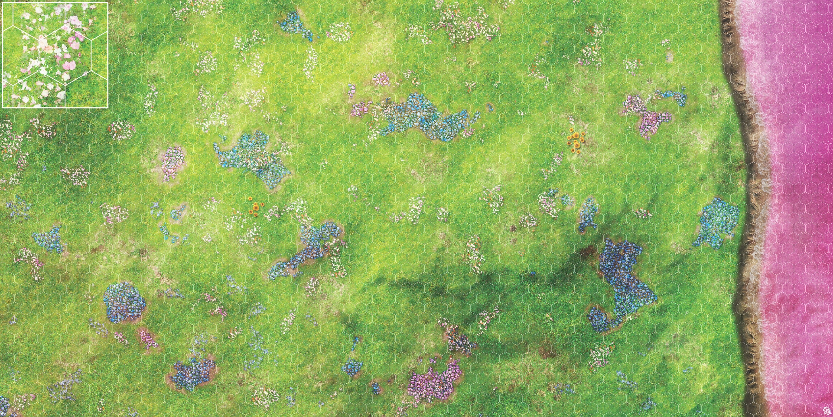 Mats by Mars: Faewild Shore Tabletop Wargaming Play Mat