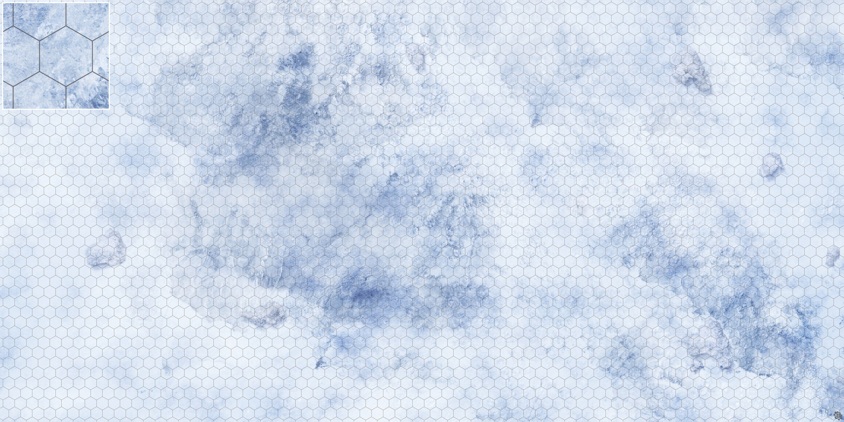Mats by Mars: Glacial Pass Tabletop Wargaming Play Mat