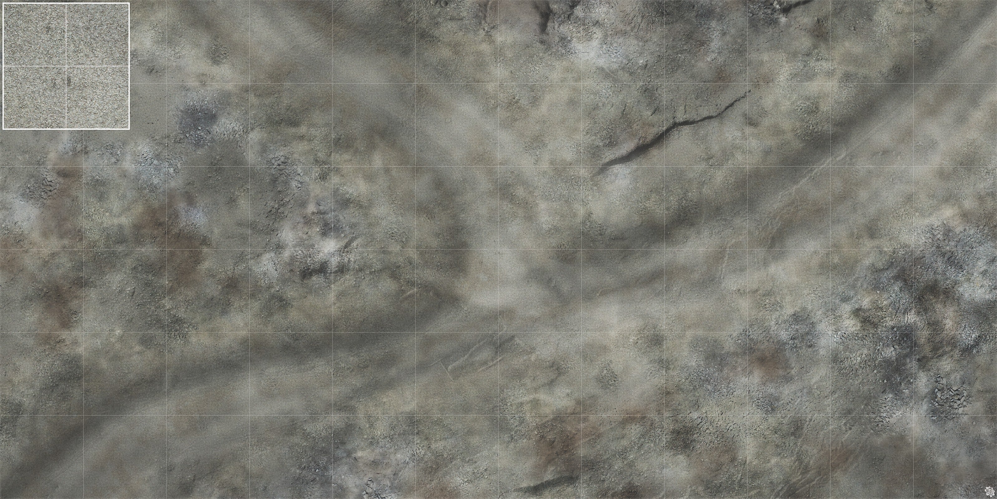Mats by Mars: Ashen Wastes Tabletop Wargaming Play Mat