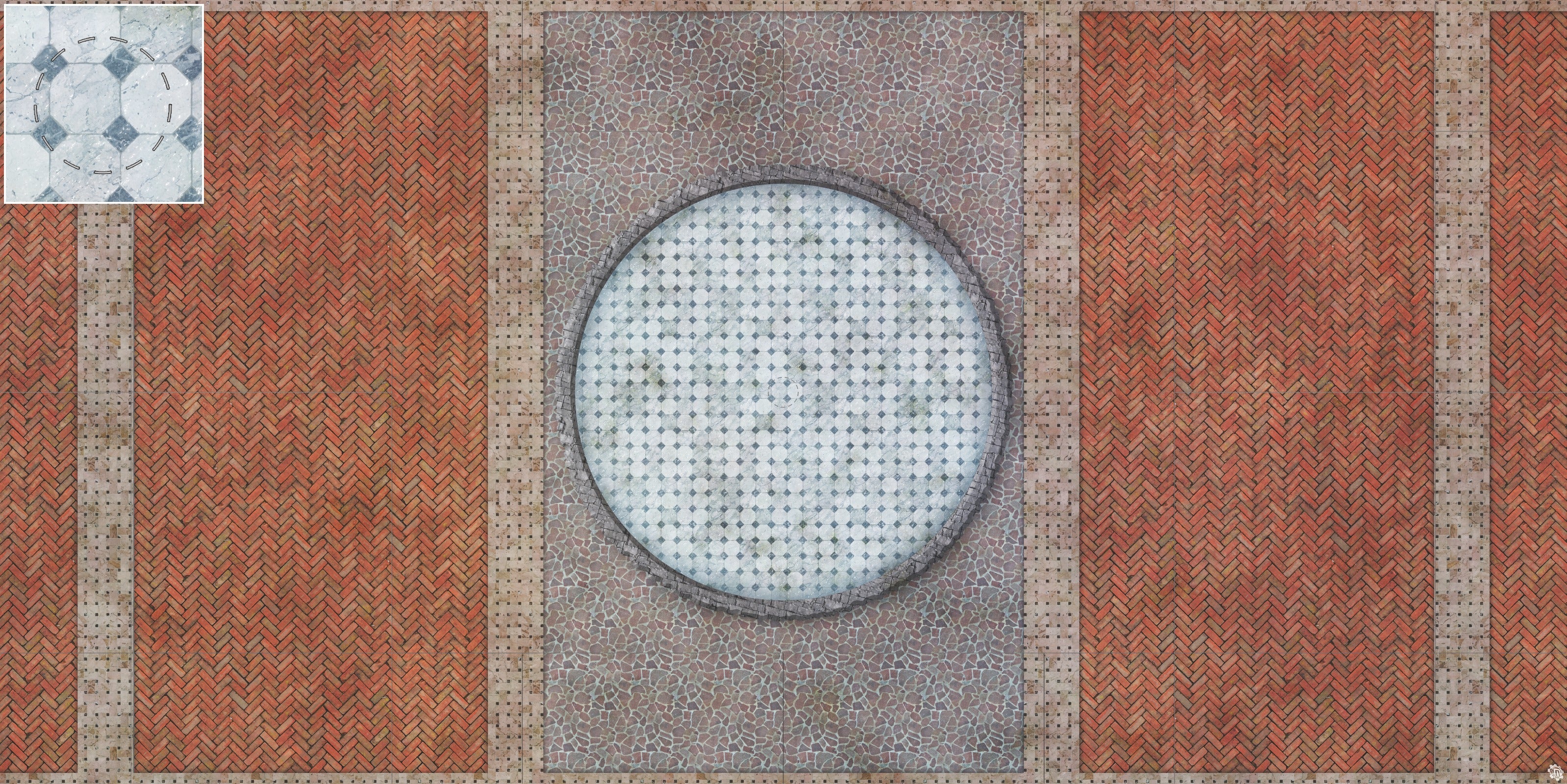 Mats by Mars: Piazza Tabletop Wargaming Play Mat