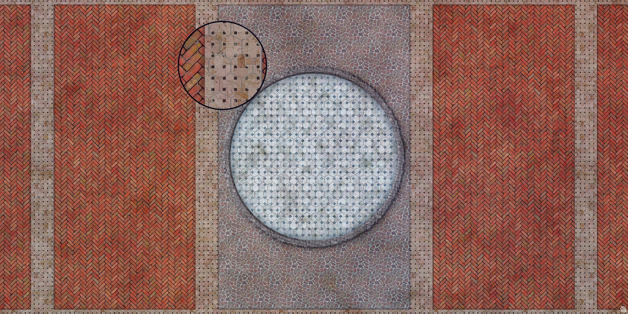 Mats by Mars: Piazza Tabletop Wargaming Play Mat