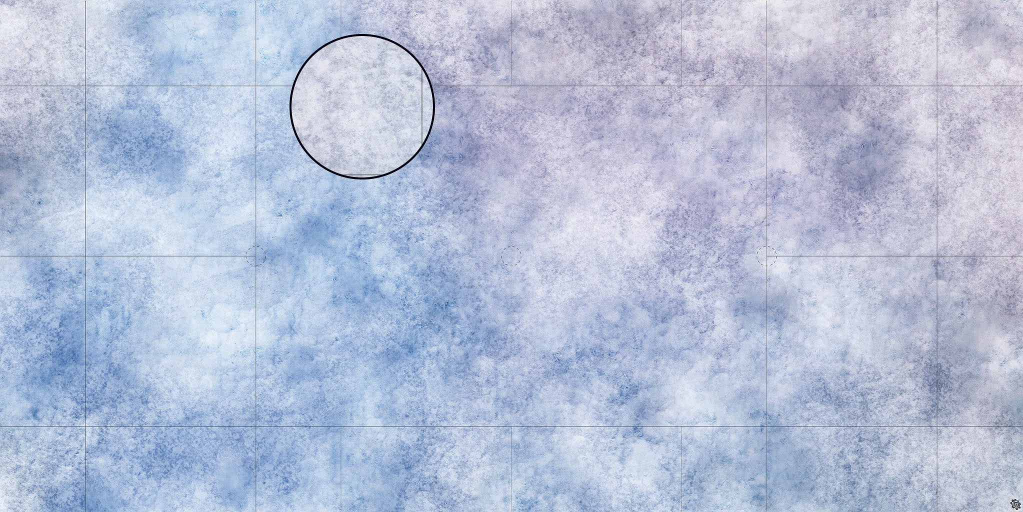 Mats by Mars: Glacial Plain Tabletop Wargaming Play Mat