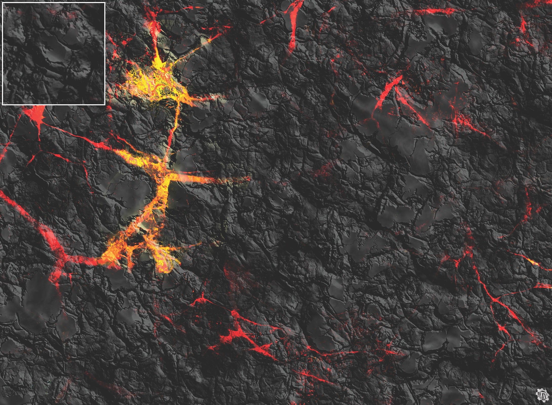 Mats by Mars: Molten Crust Tabletop Wargaming Play Mat
